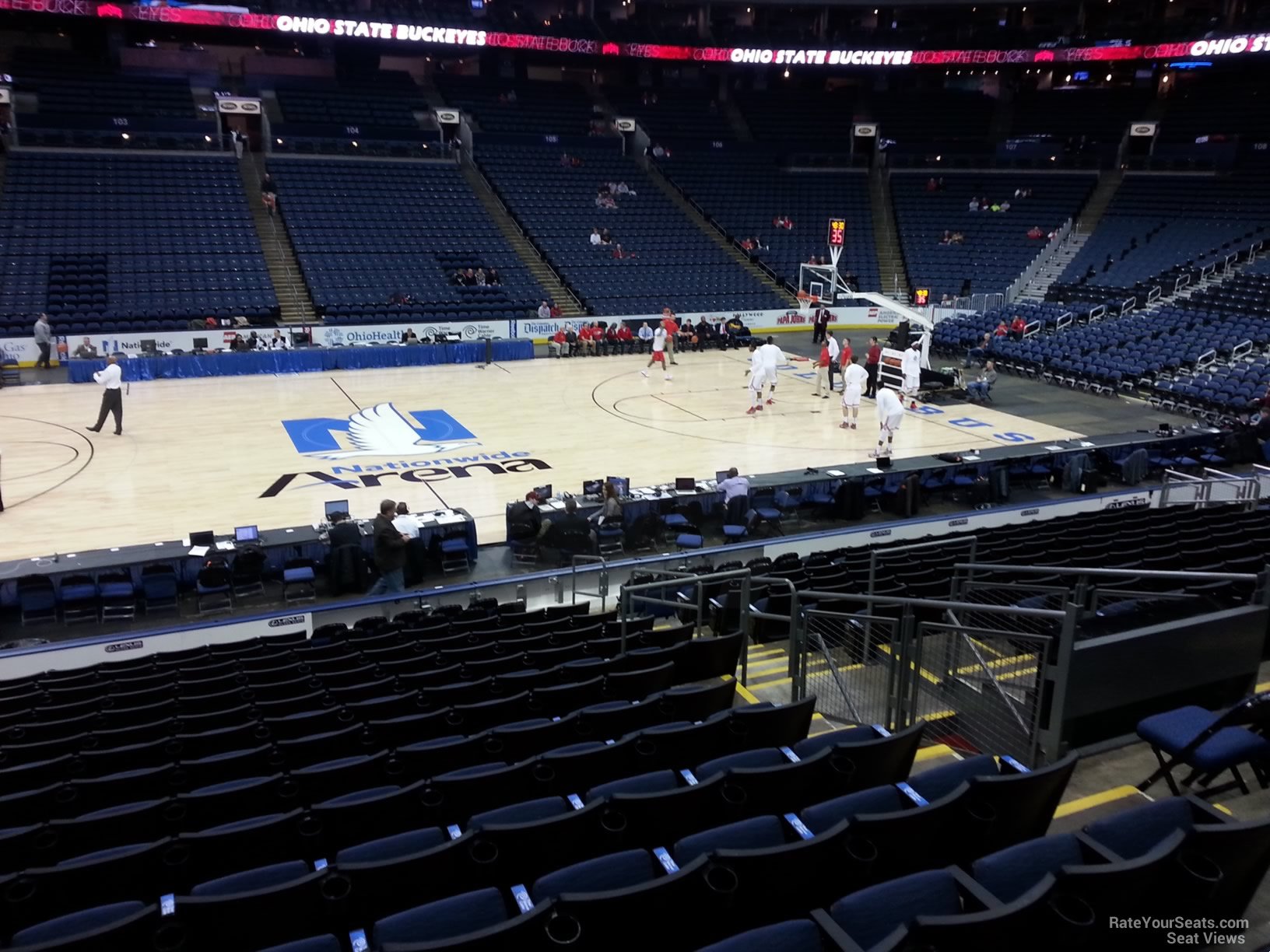 Nationwide Arena Section 115 Basketball Seating - RateYourSeats.com