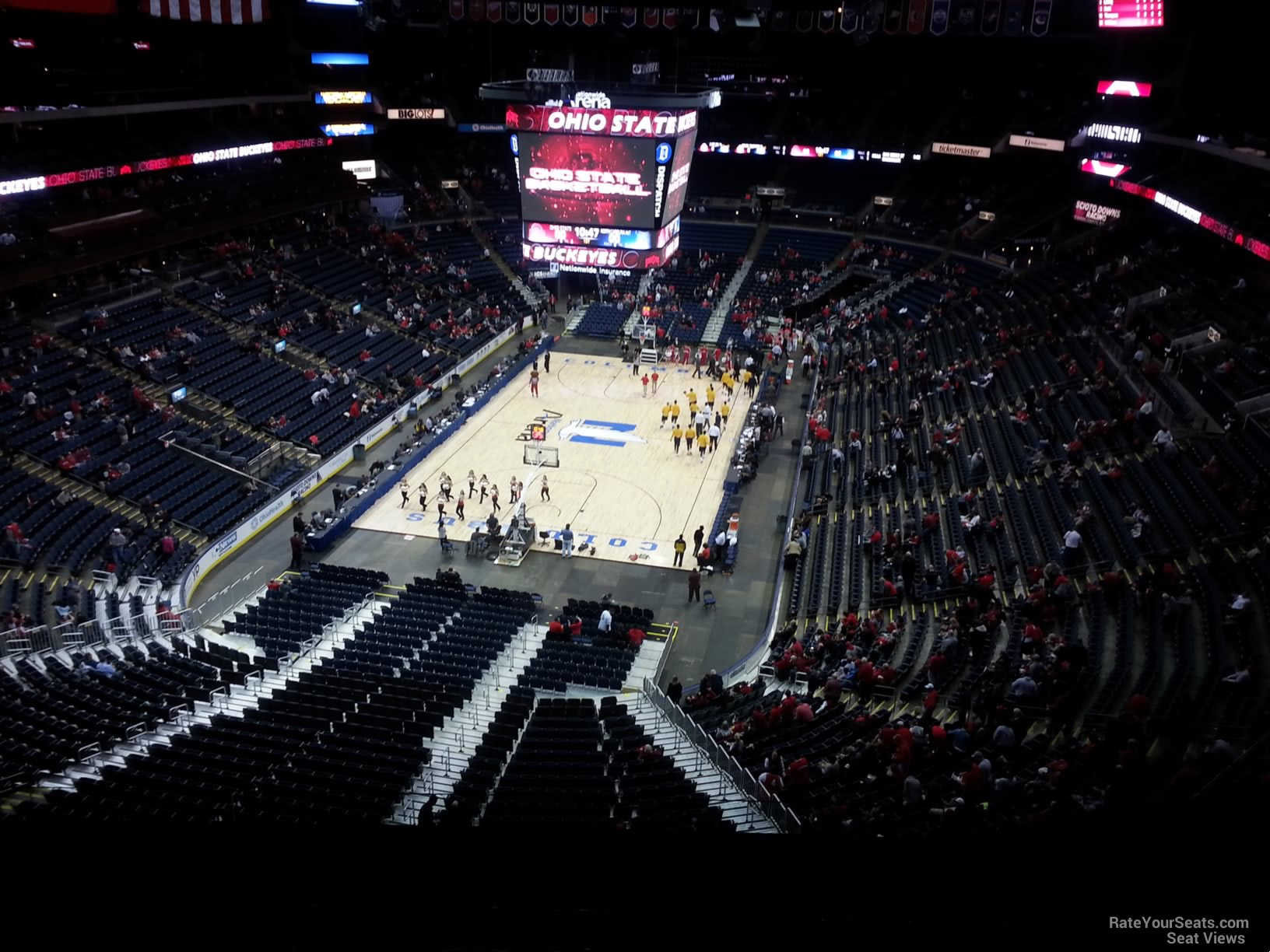 section 209, row g seat view  for basketball - nationwide arena
