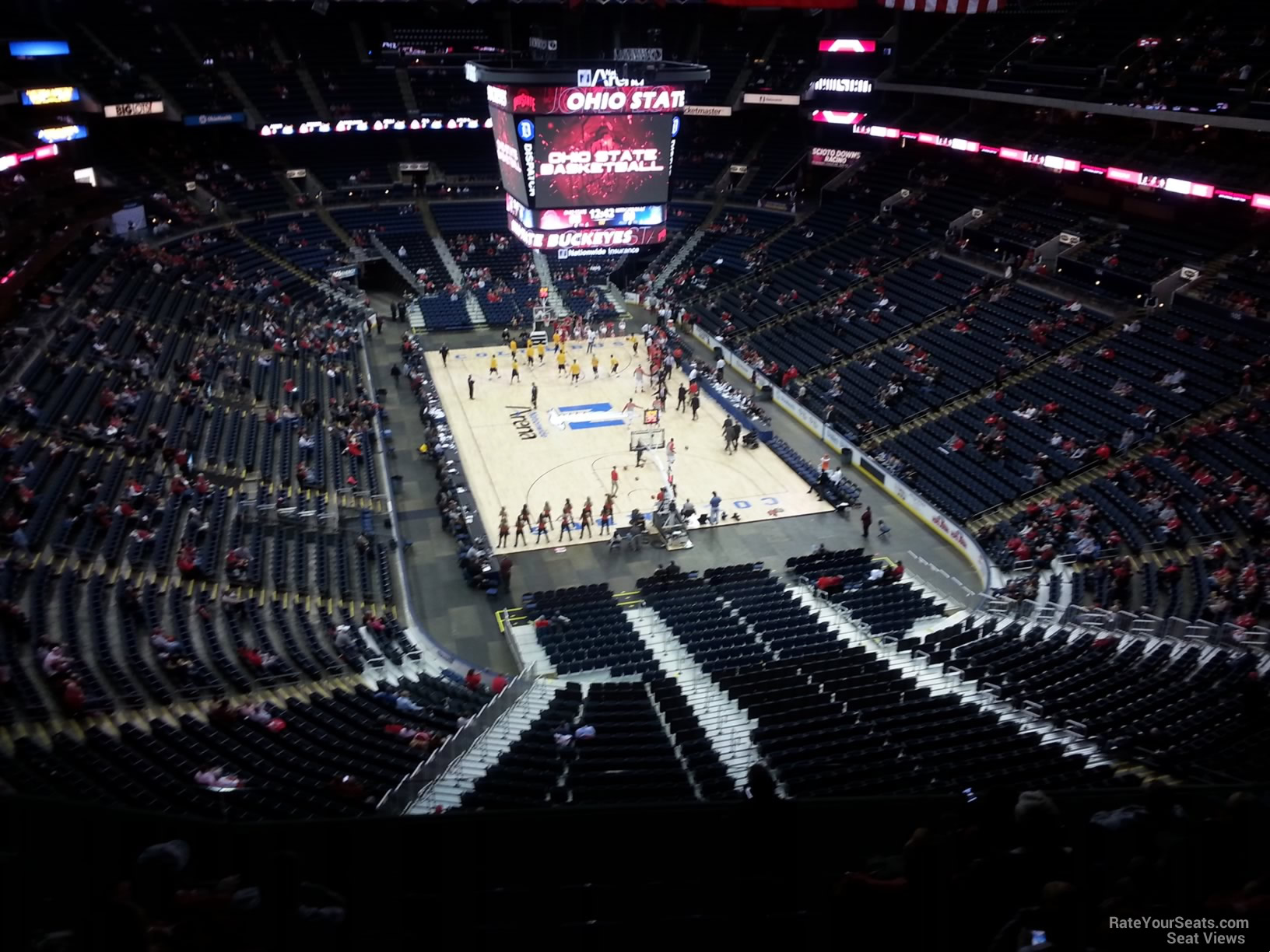 section 211, row g seat view  for basketball - nationwide arena
