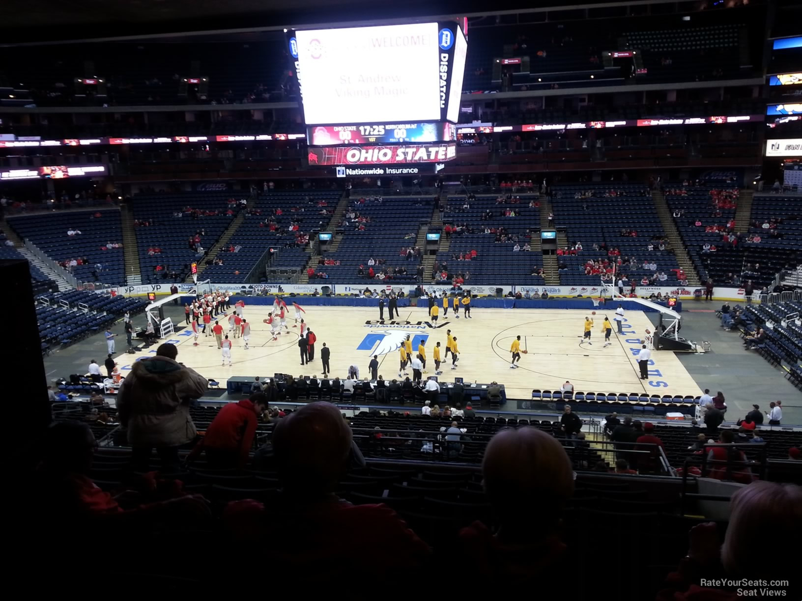 section cl3 seat view  for basketball - nationwide arena
