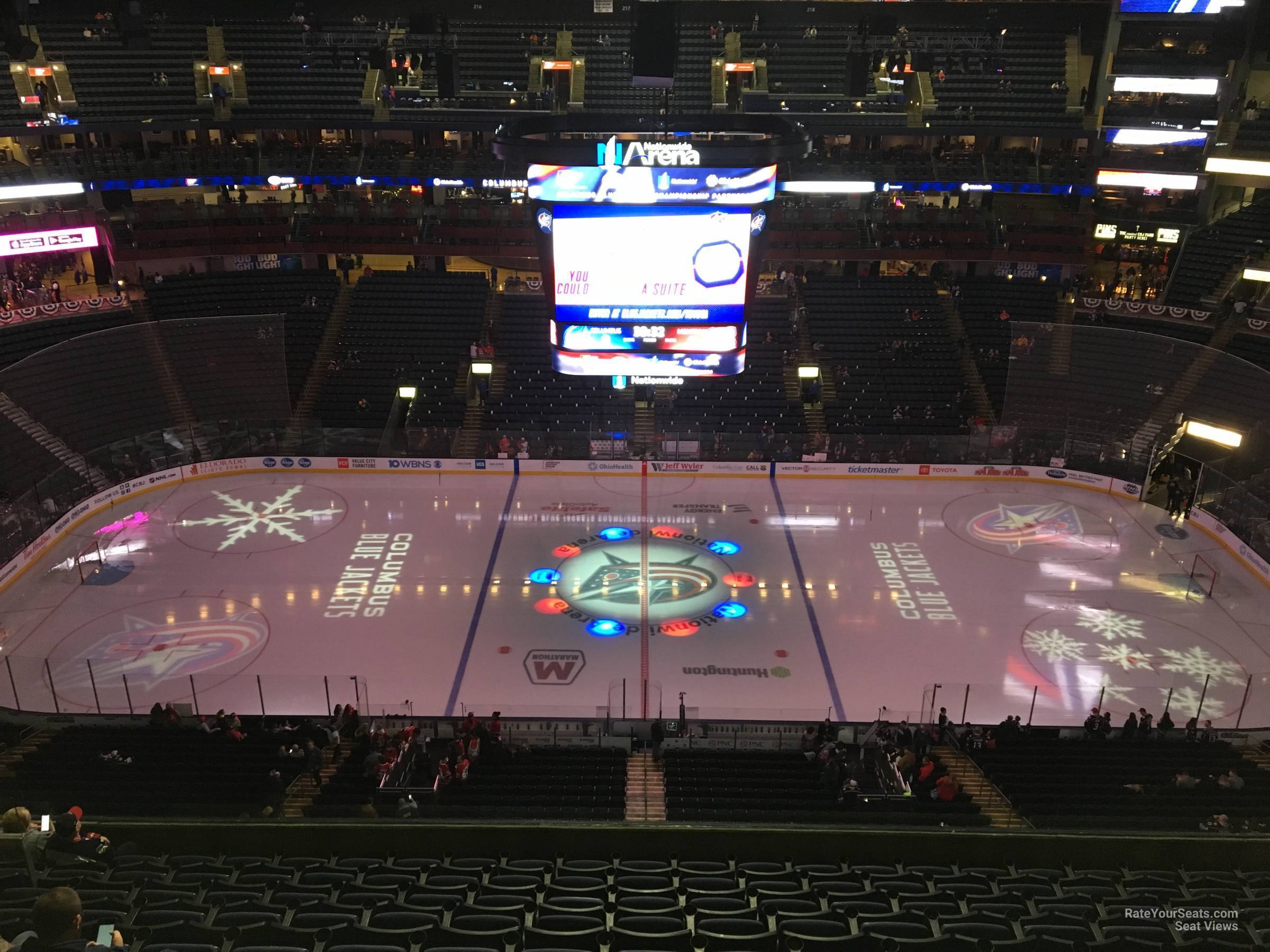 Nationwide Arena, section 203, home of Columbus Blue Jackets, Columbus  Destroyers, page 1