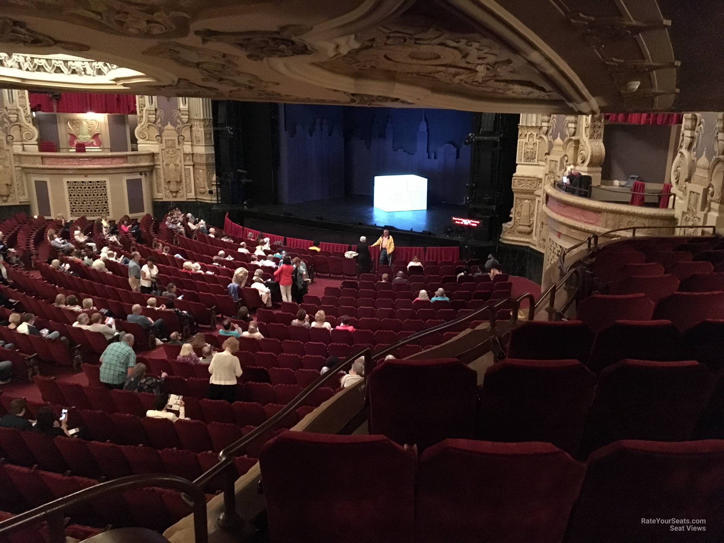 dress circle right, row mm seat view  - nederlander theatre (chicago)