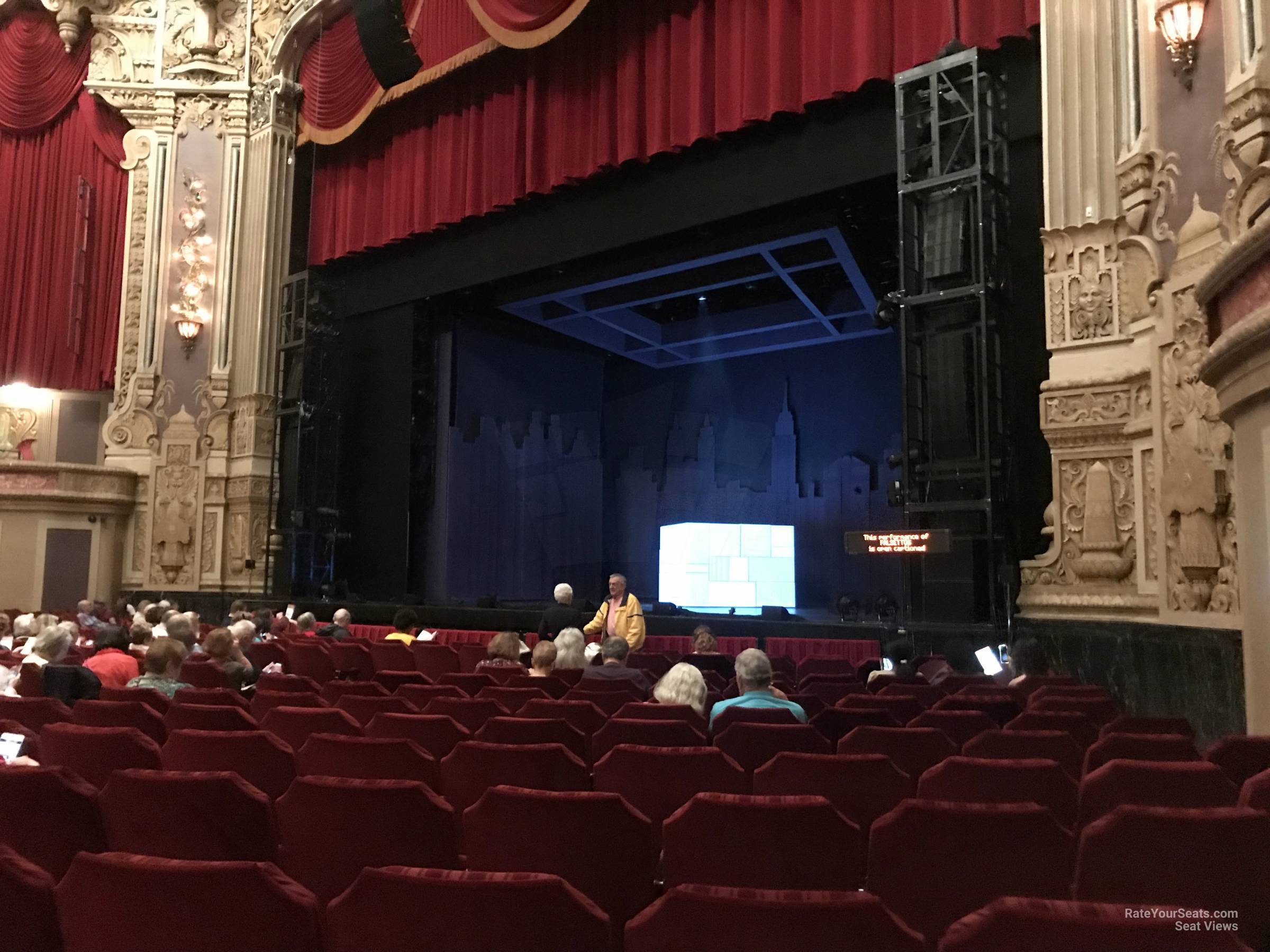 orchestra right, row m seat view  - nederlander theatre (chicago)