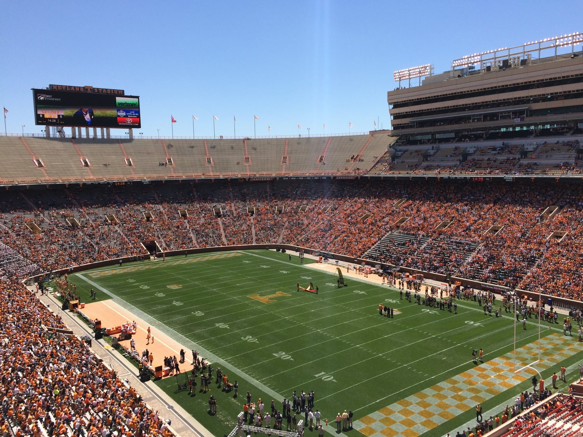 Section Z12 at Neyland Stadium - RateYourSeats.com