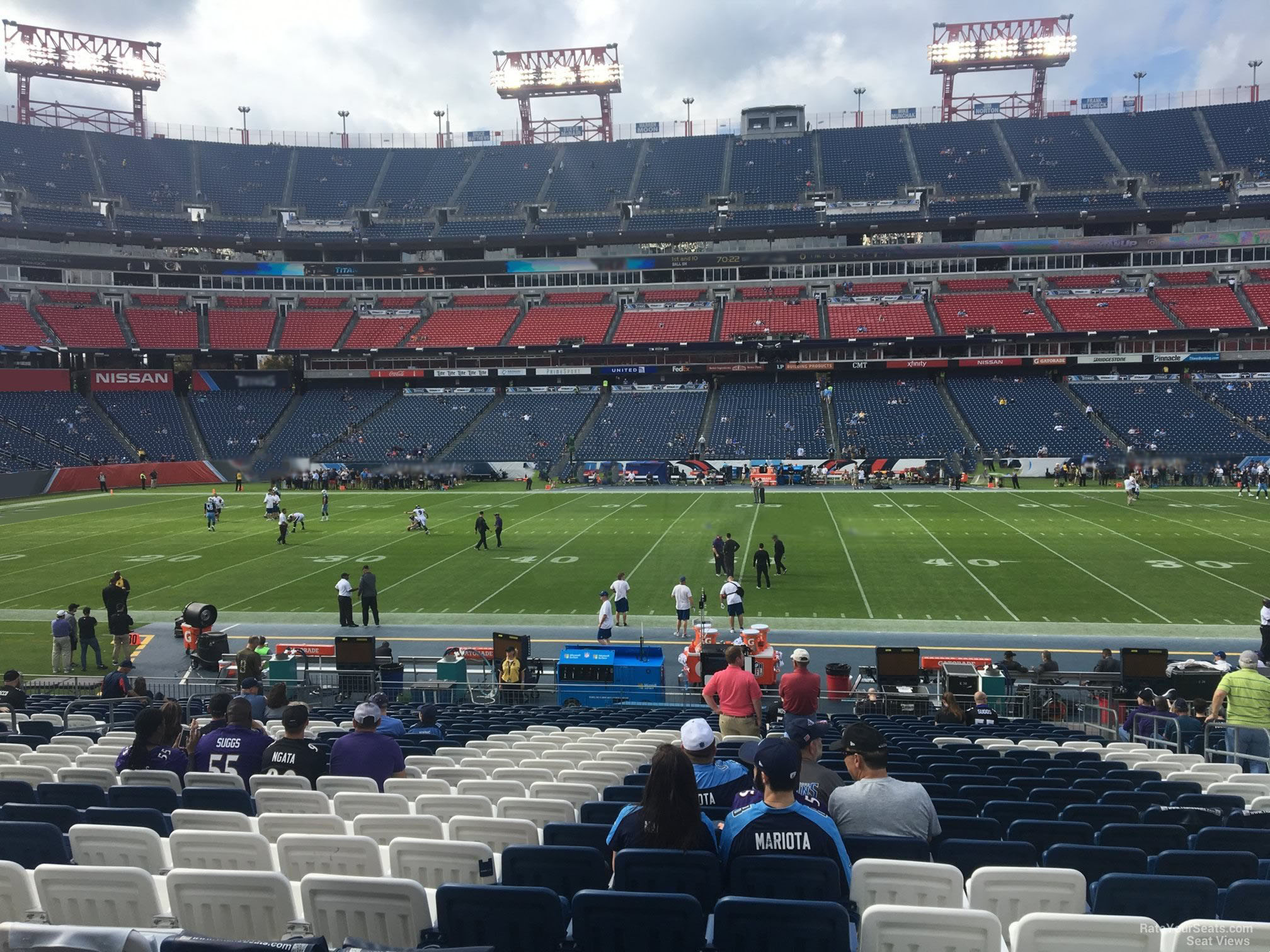 section 112, row aa seat view  for football - nissan stadium