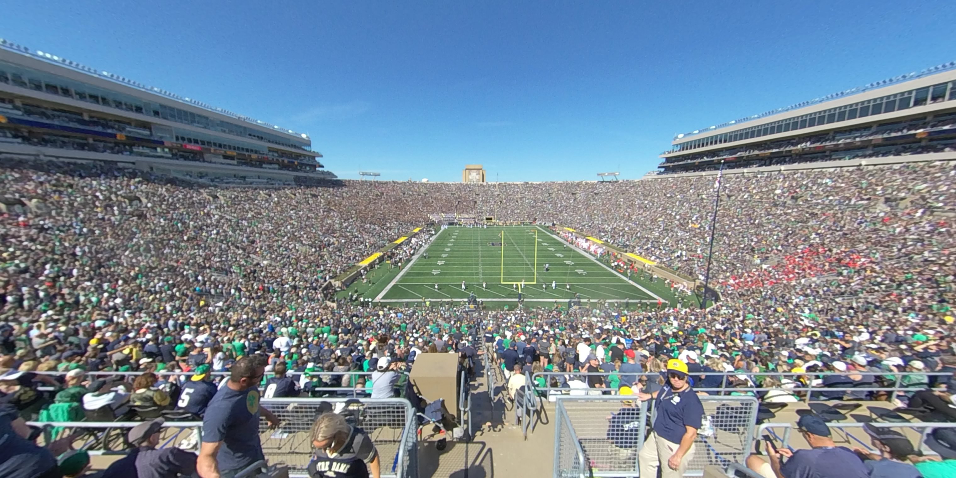 section 119 panoramic seat view  - notre dame stadium