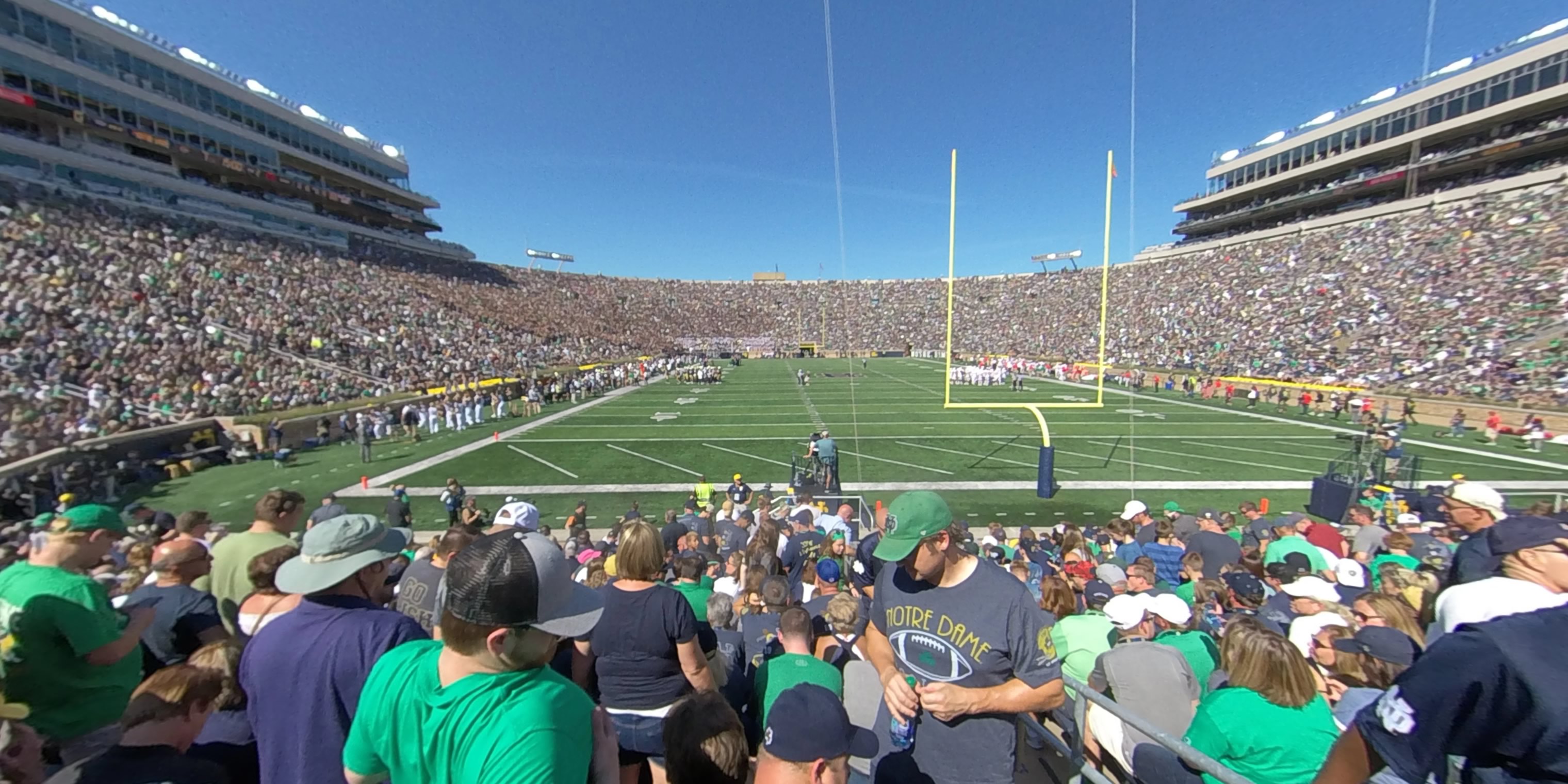 section 19 panoramic seat view  - notre dame stadium