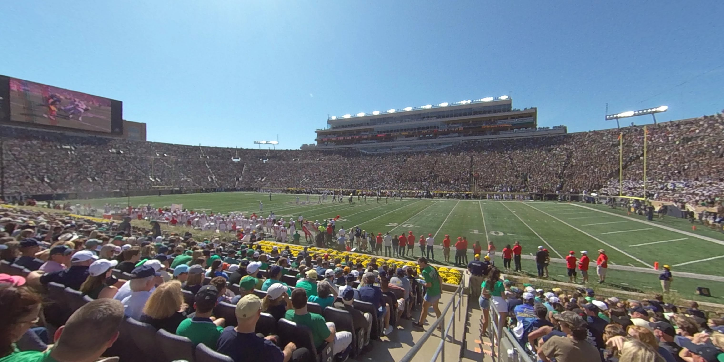 section 7 panoramic seat view  - notre dame stadium