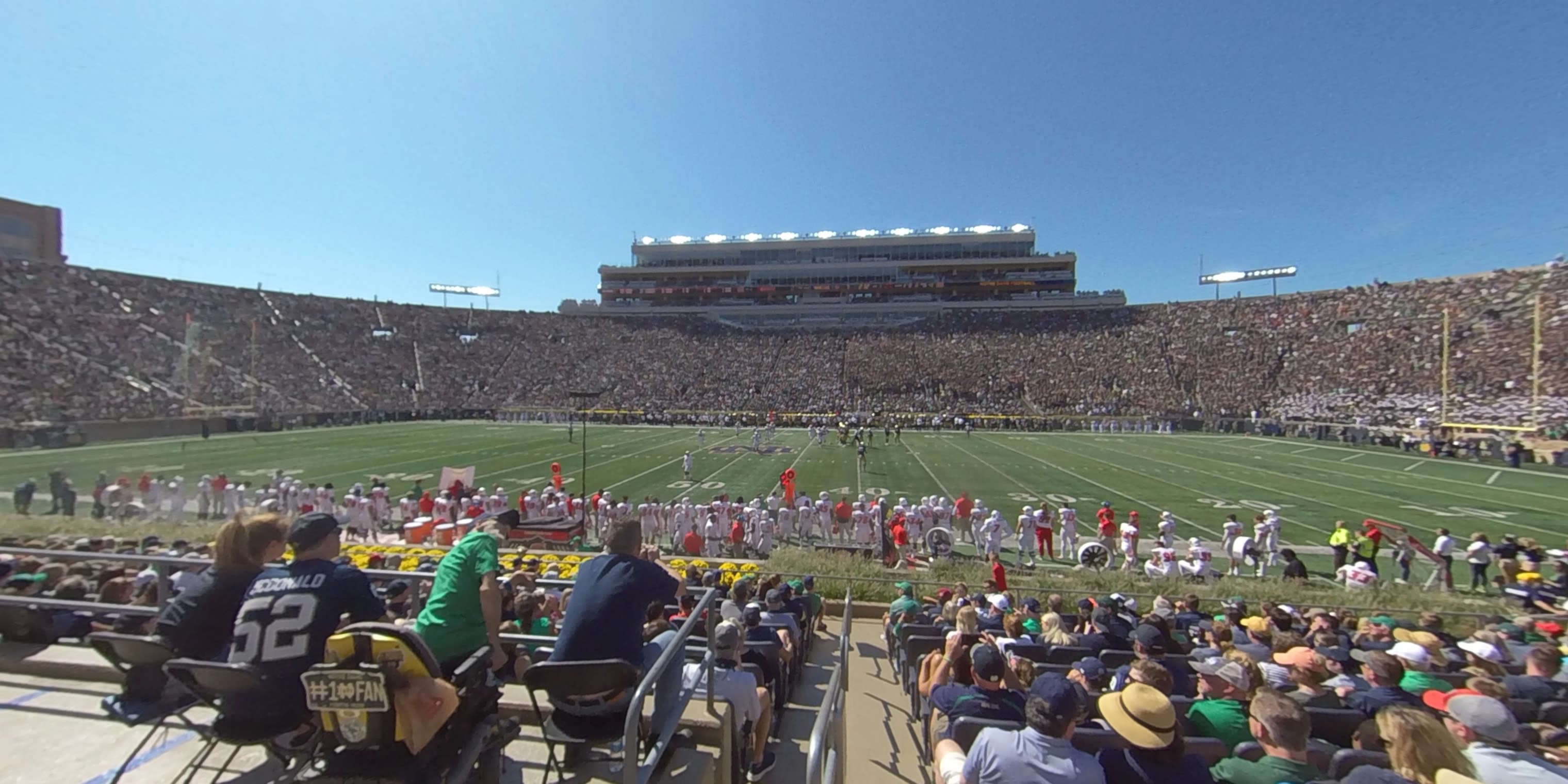 section 9 panoramic seat view  - notre dame stadium