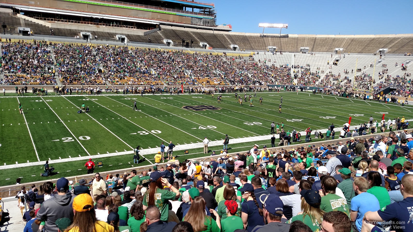 section 12, row 36 seat view  - notre dame stadium