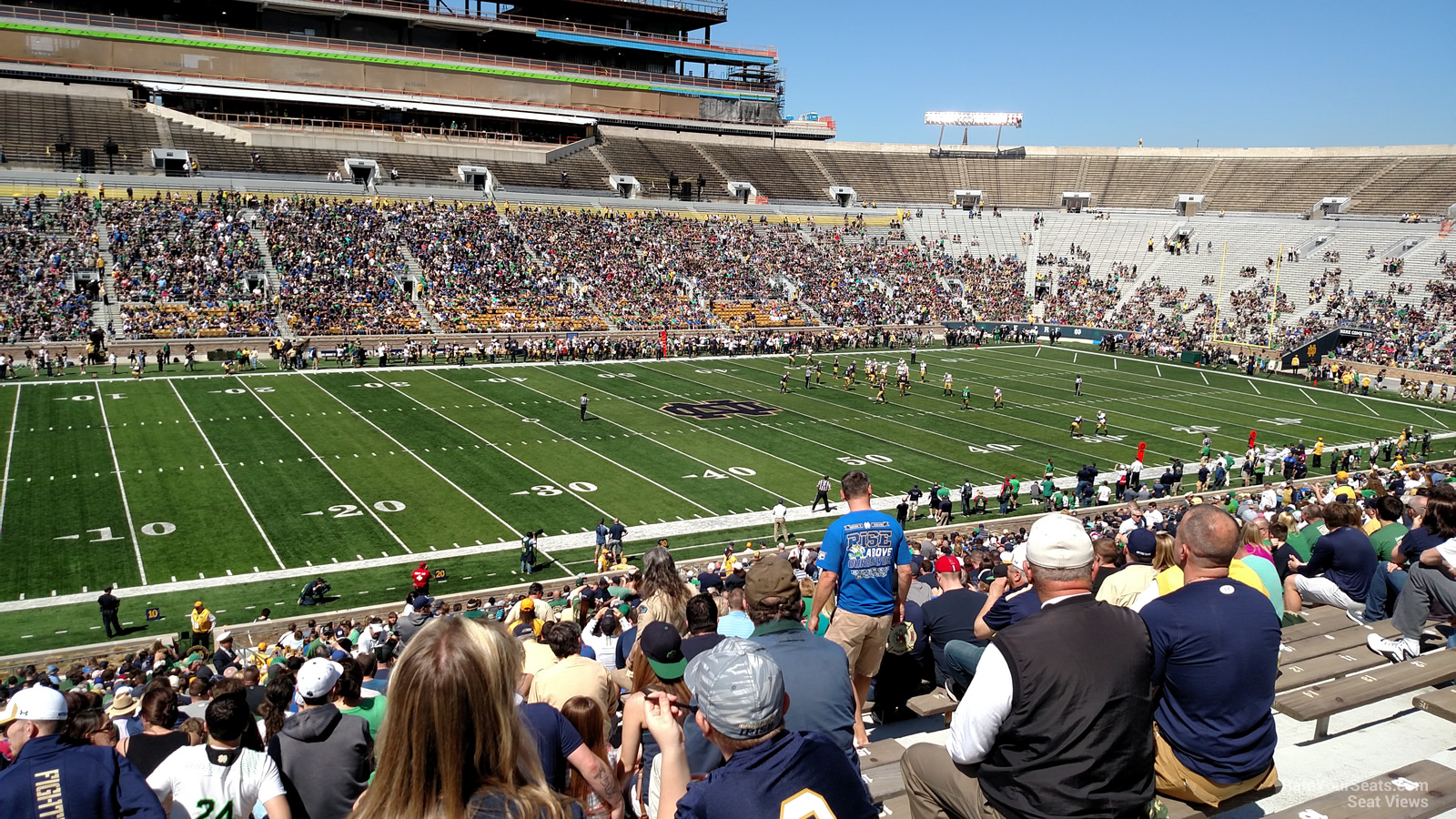 section 12, row 56 seat view  - notre dame stadium