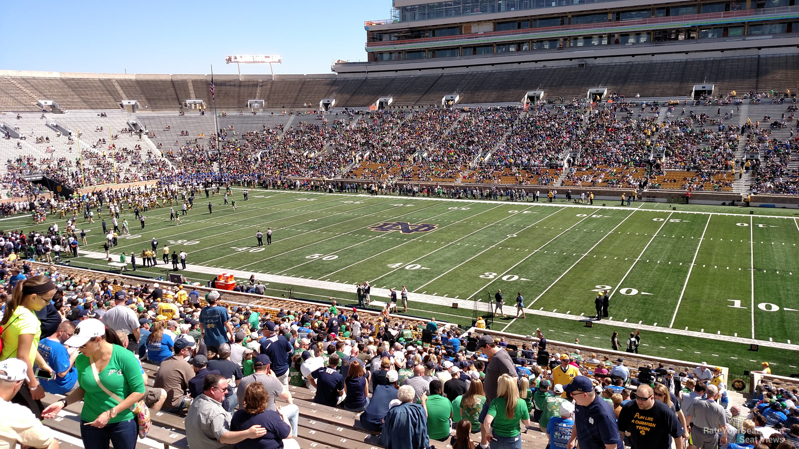 section 25, row 51 seat view  - notre dame stadium