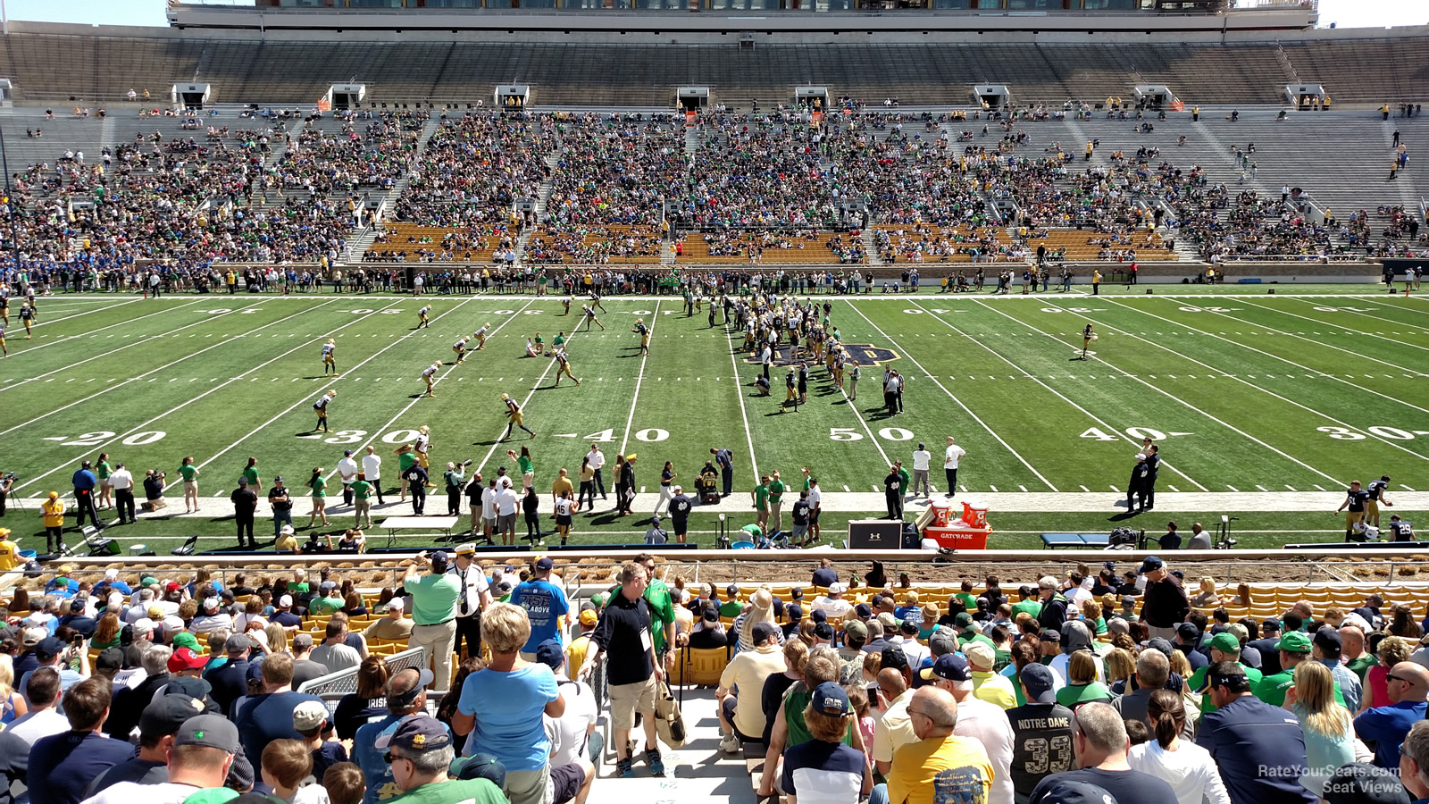 section 28, row 37 seat view  - notre dame stadium