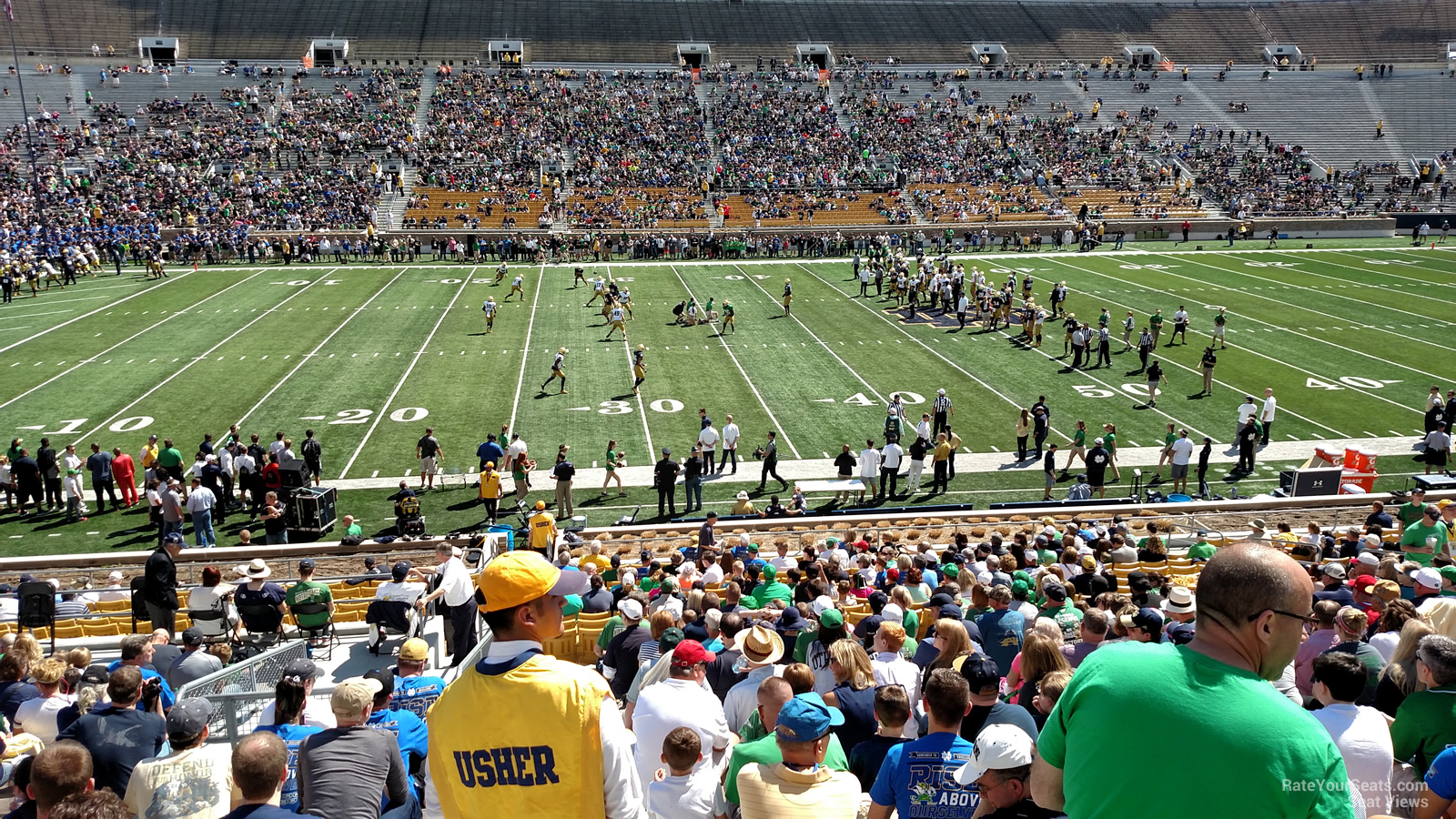 section 29, row 37 seat view  - notre dame stadium