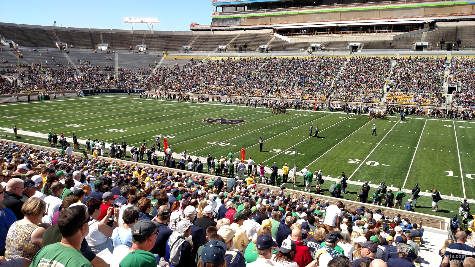 section 7, row 37 seat view  - notre dame stadium