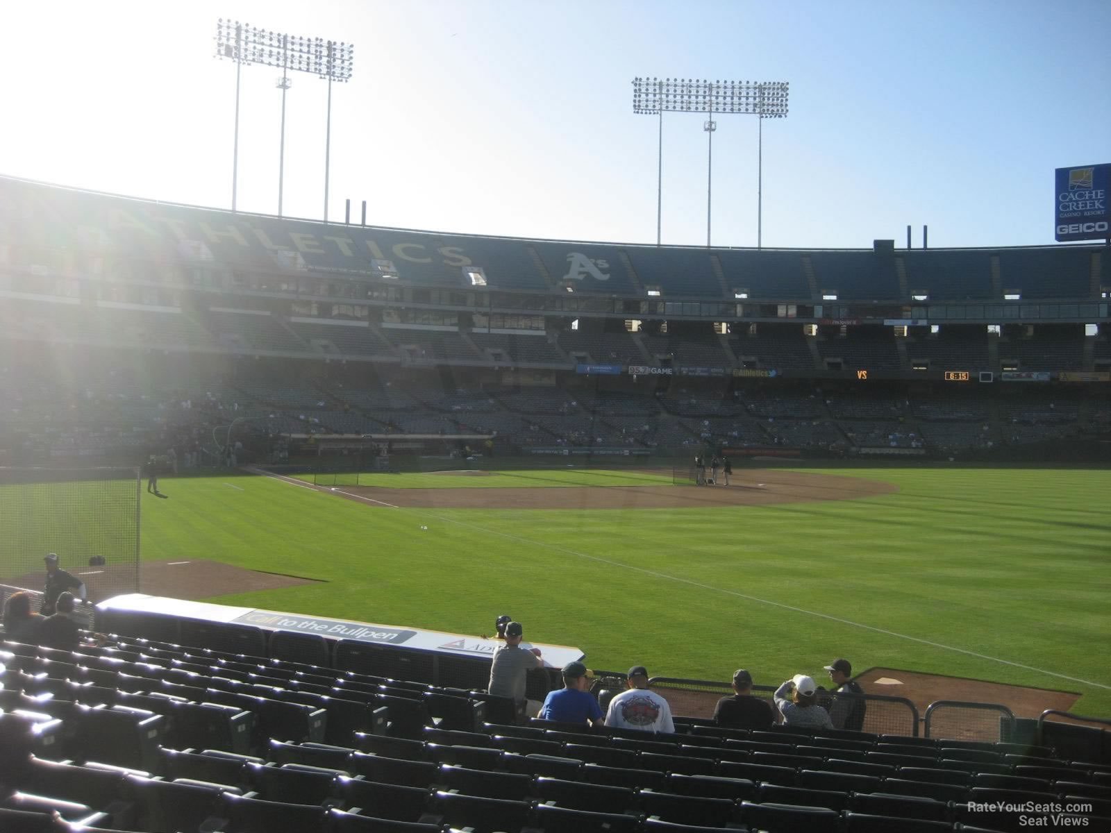 Oakland Coliseum Section 105 - Oakland Athletics - RateYourSeats.com