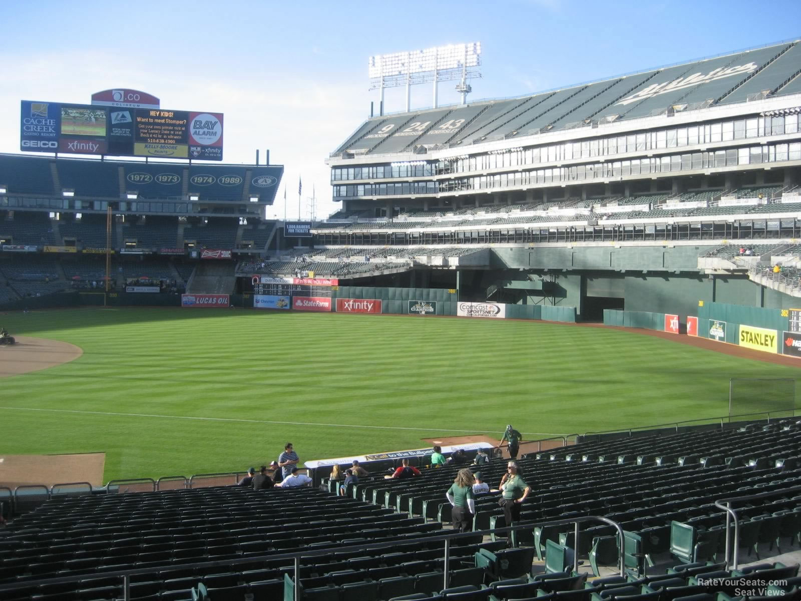 Oakland Coliseum Section 107 - Oakland Athletics - RateYourSeats.com