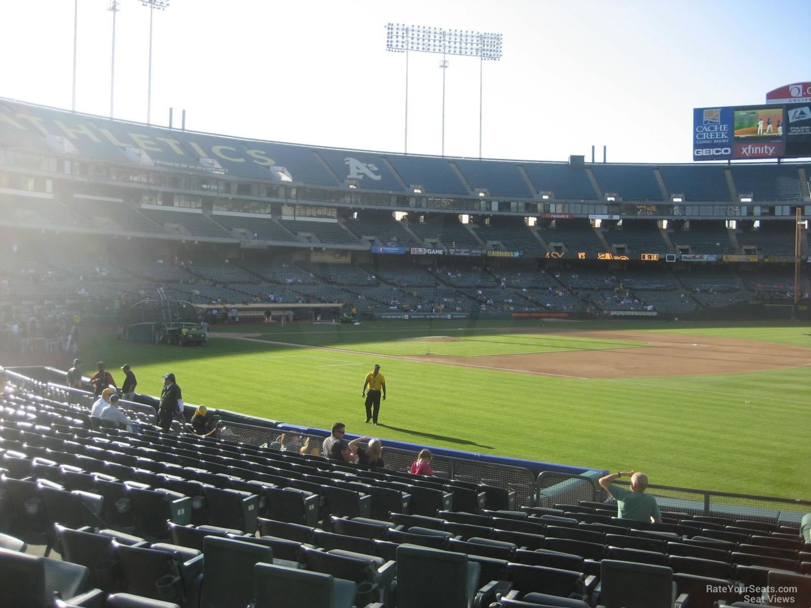 RingCentral Coliseum Section 108 - Oakland Athletics - RateYourSeats.com