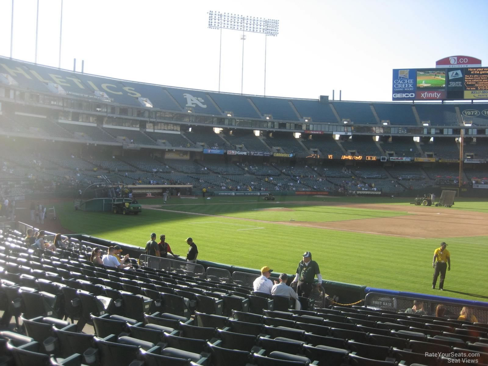 Oakland Coliseum Section 109 - Oakland Athletics - RateYourSeats.com