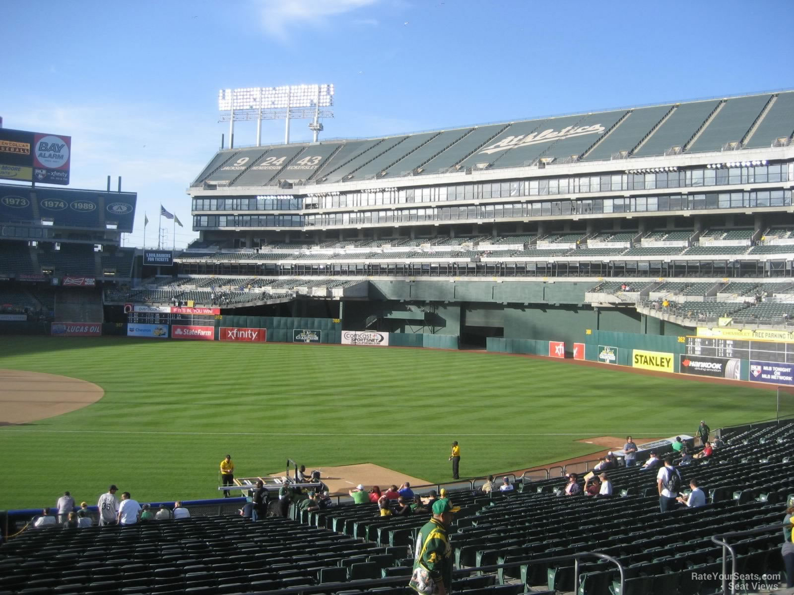 Oakland Coliseum Section 109 - Oakland Athletics - RateYourSeats.com