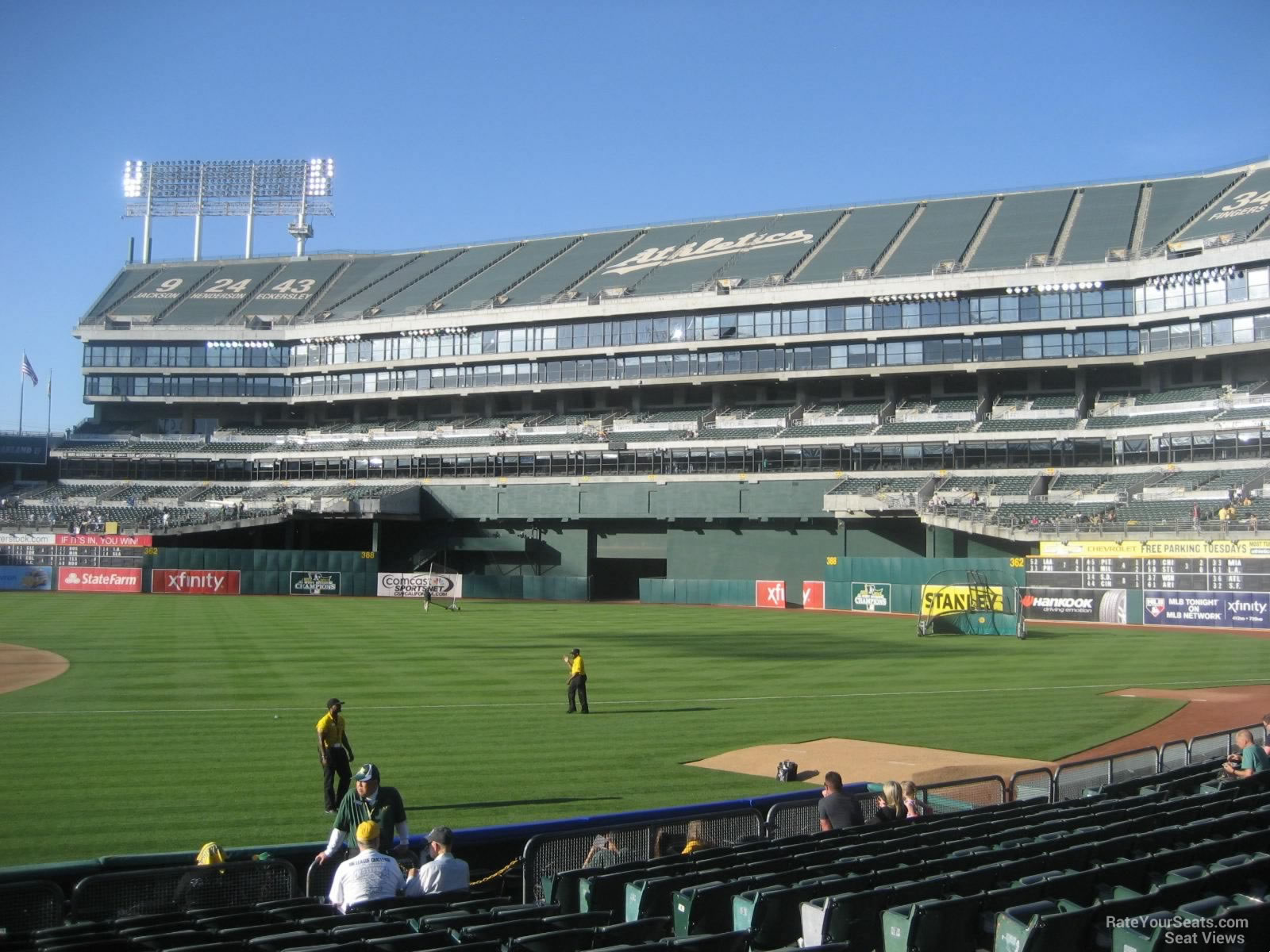 Oakland Athletics - Oakland Coliseum Section 110 - RateYourSeats.com