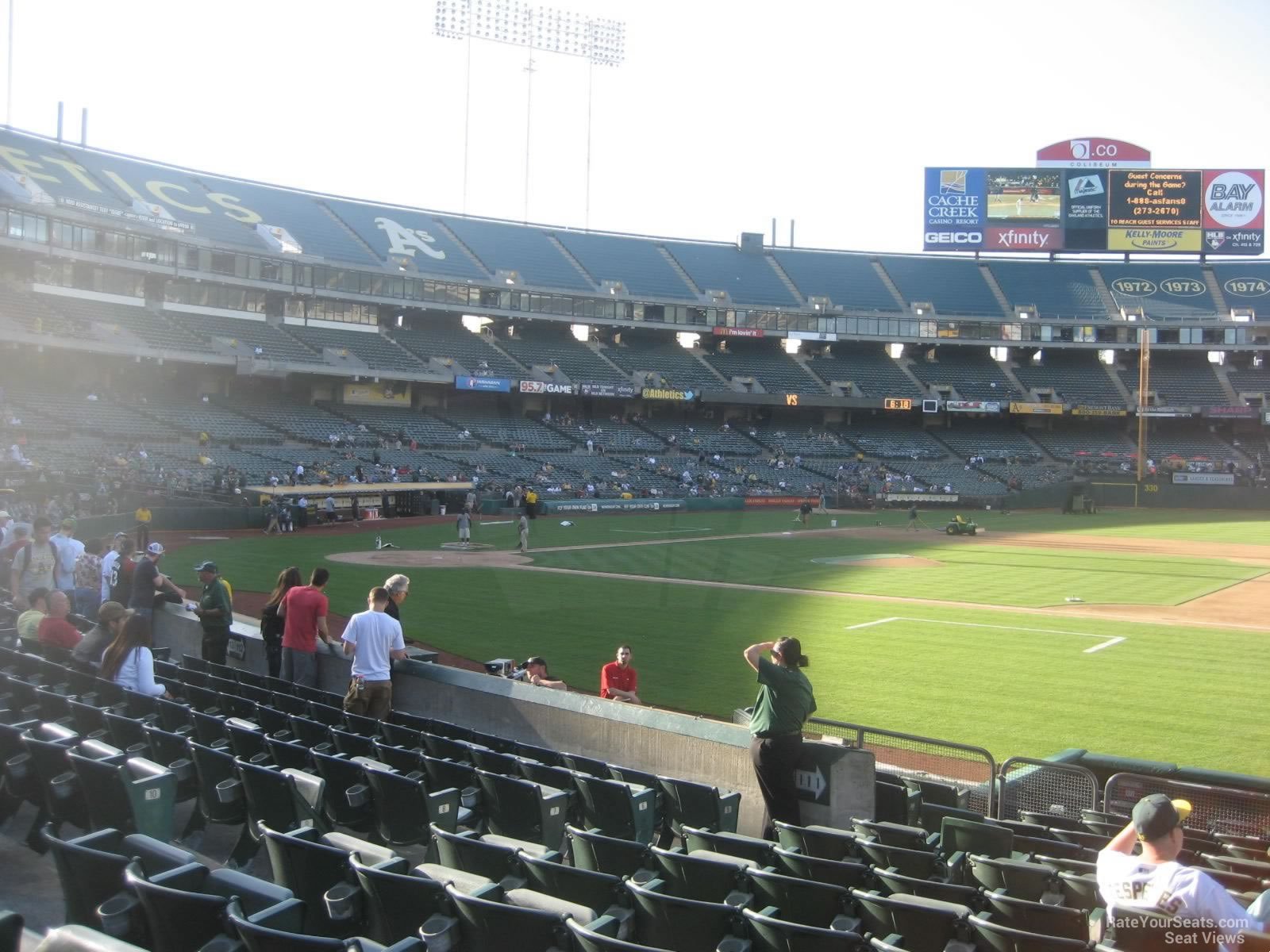 Oakland Coliseum Section 111 - Oakland Athletics - RateYourSeats.com