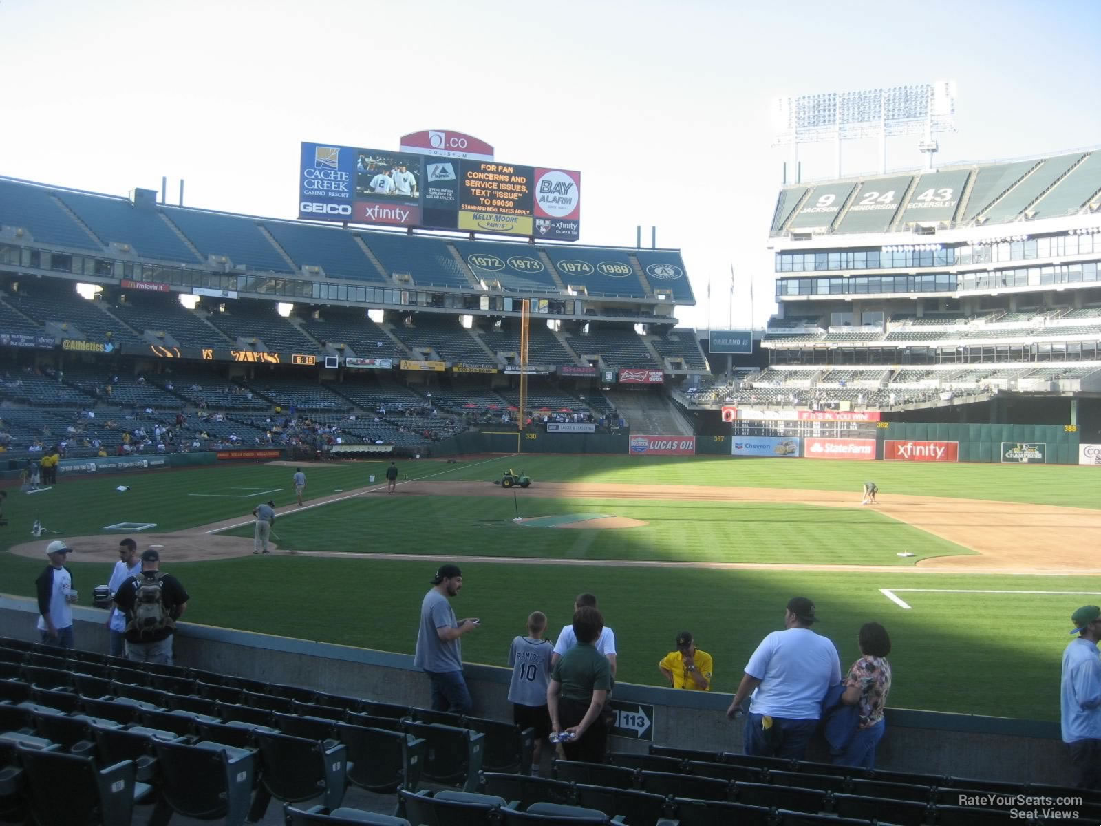 Oakland Coliseum Section 113 - Oakland Athletics - RateYourSeats.com