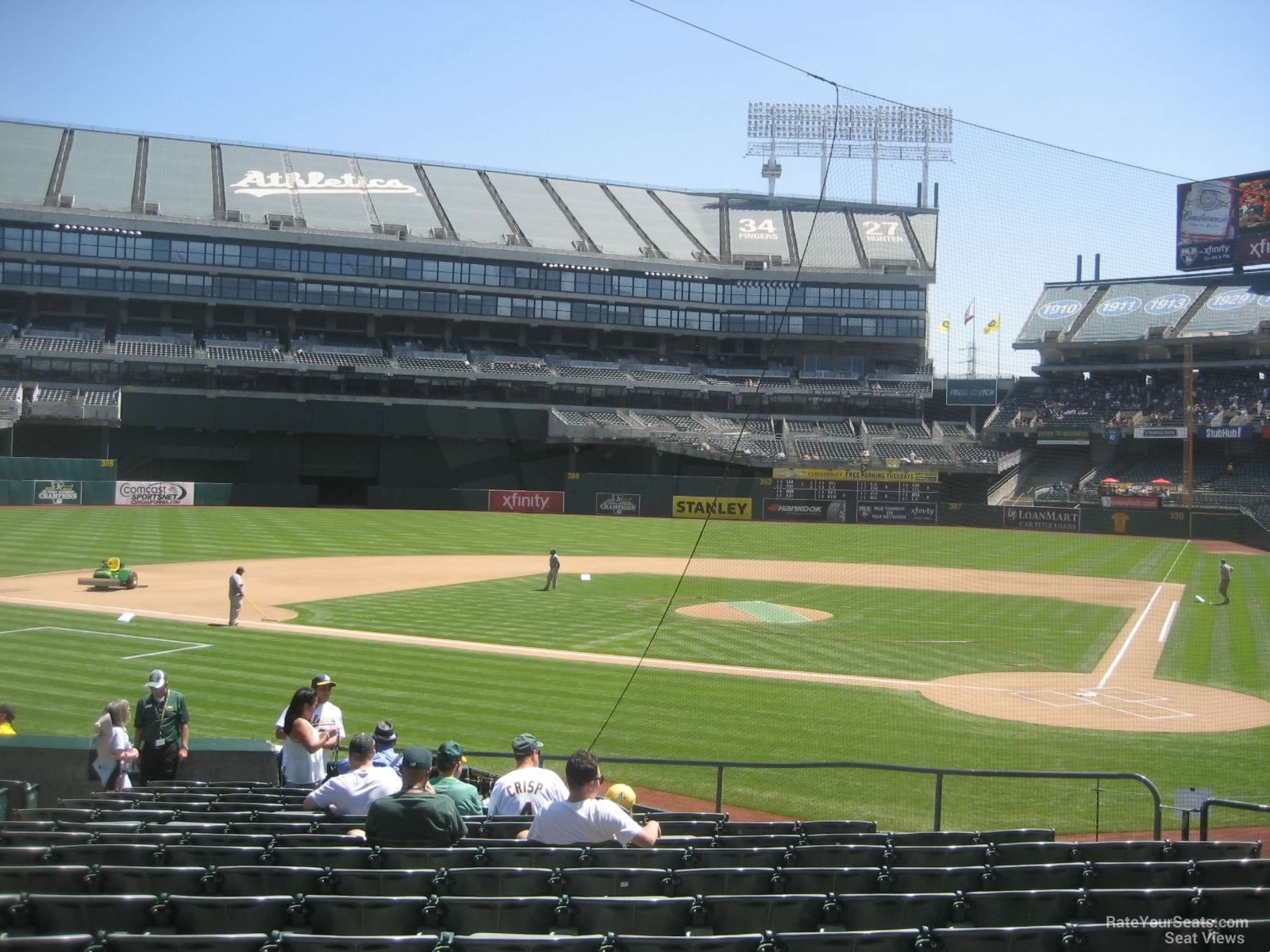 Oakland Athletics - Oakland Coliseum Section 119 - RateYourSeats.com