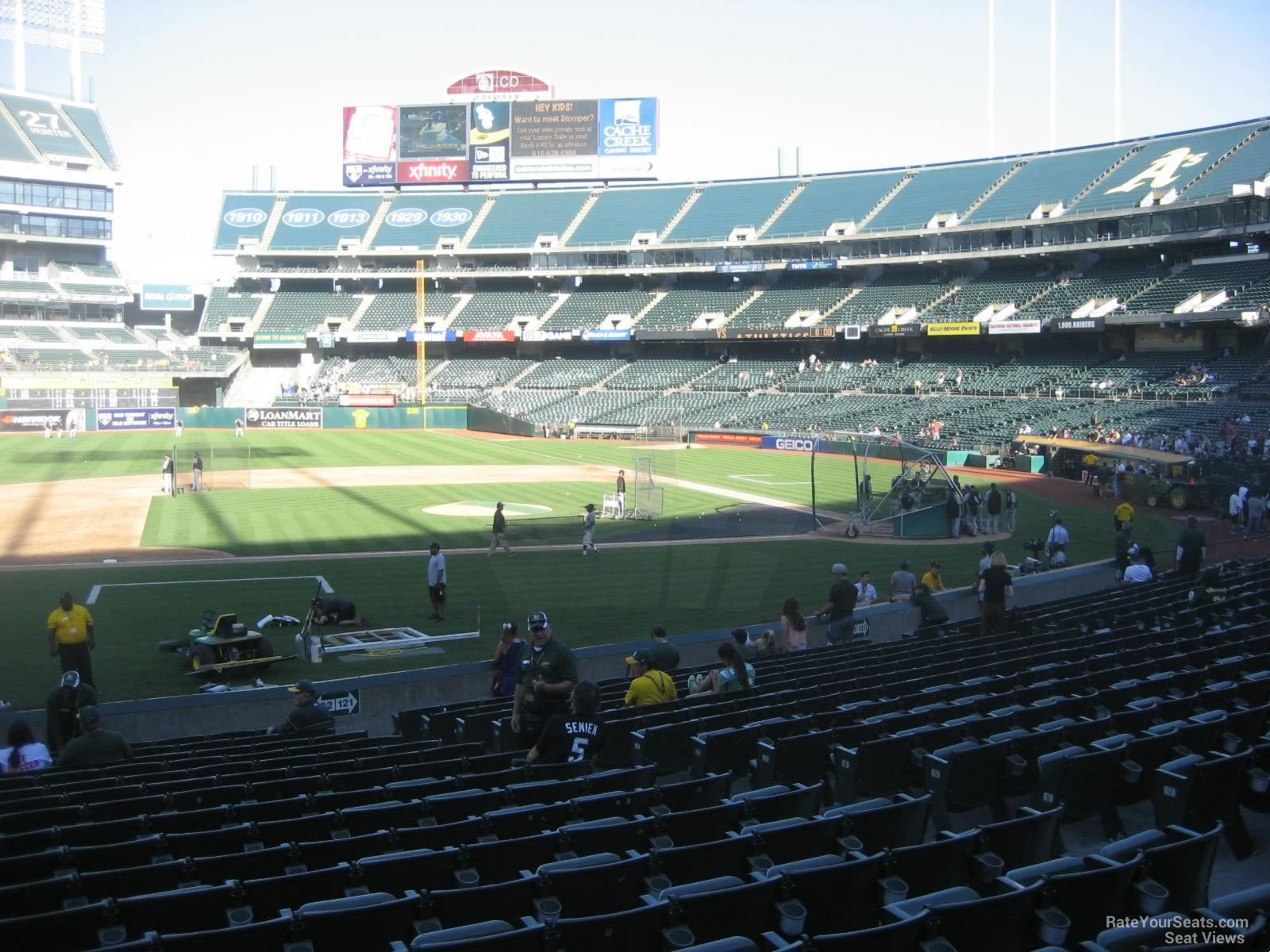 Oakland Coliseum Section 122 - Oakland Athletics - RateYourSeats.com