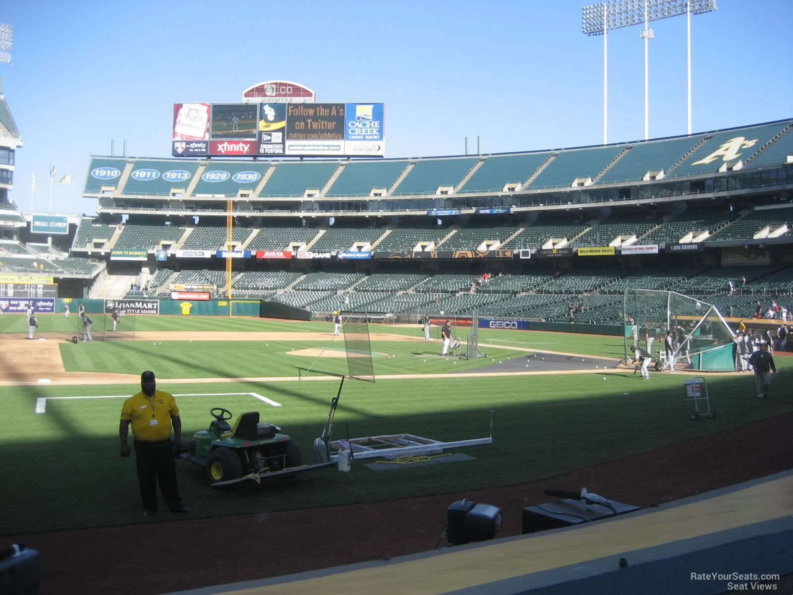 Oakland Athletics - Oakland Coliseum Section 122 - RateYourSeats.com