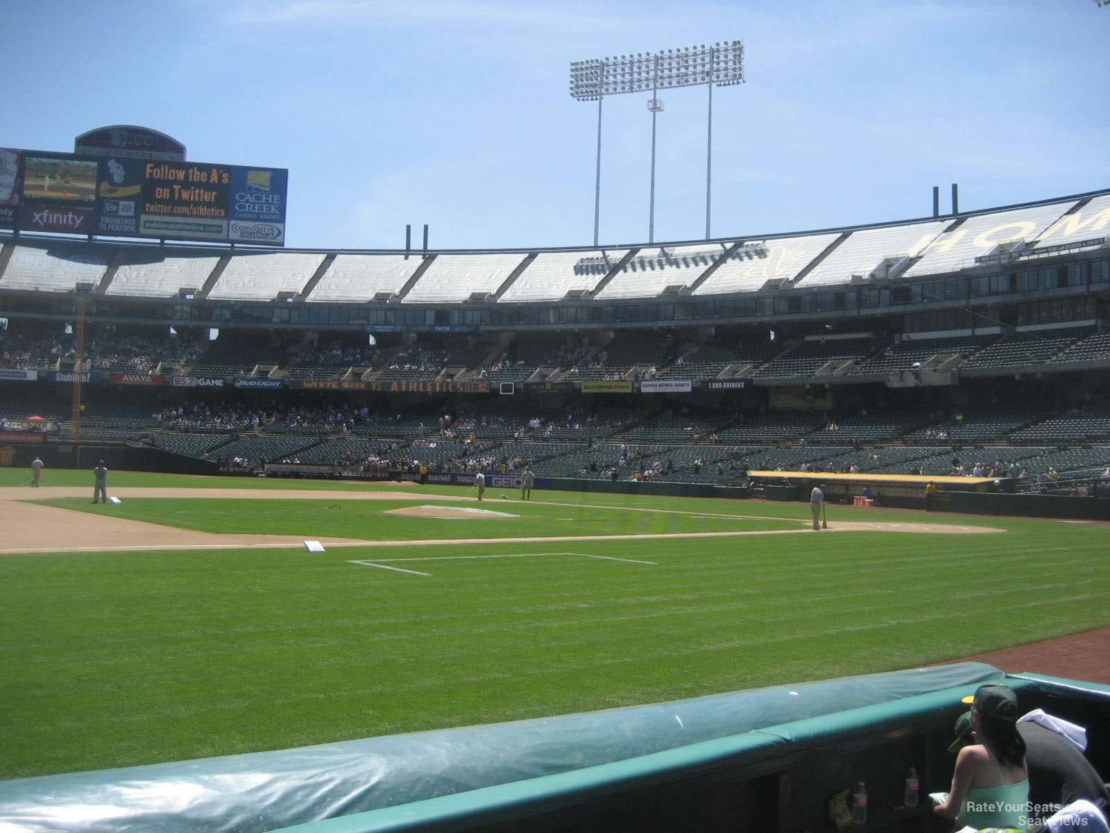 Oakland Coliseum Section 123 - Oakland Athletics - RateYourSeats.com