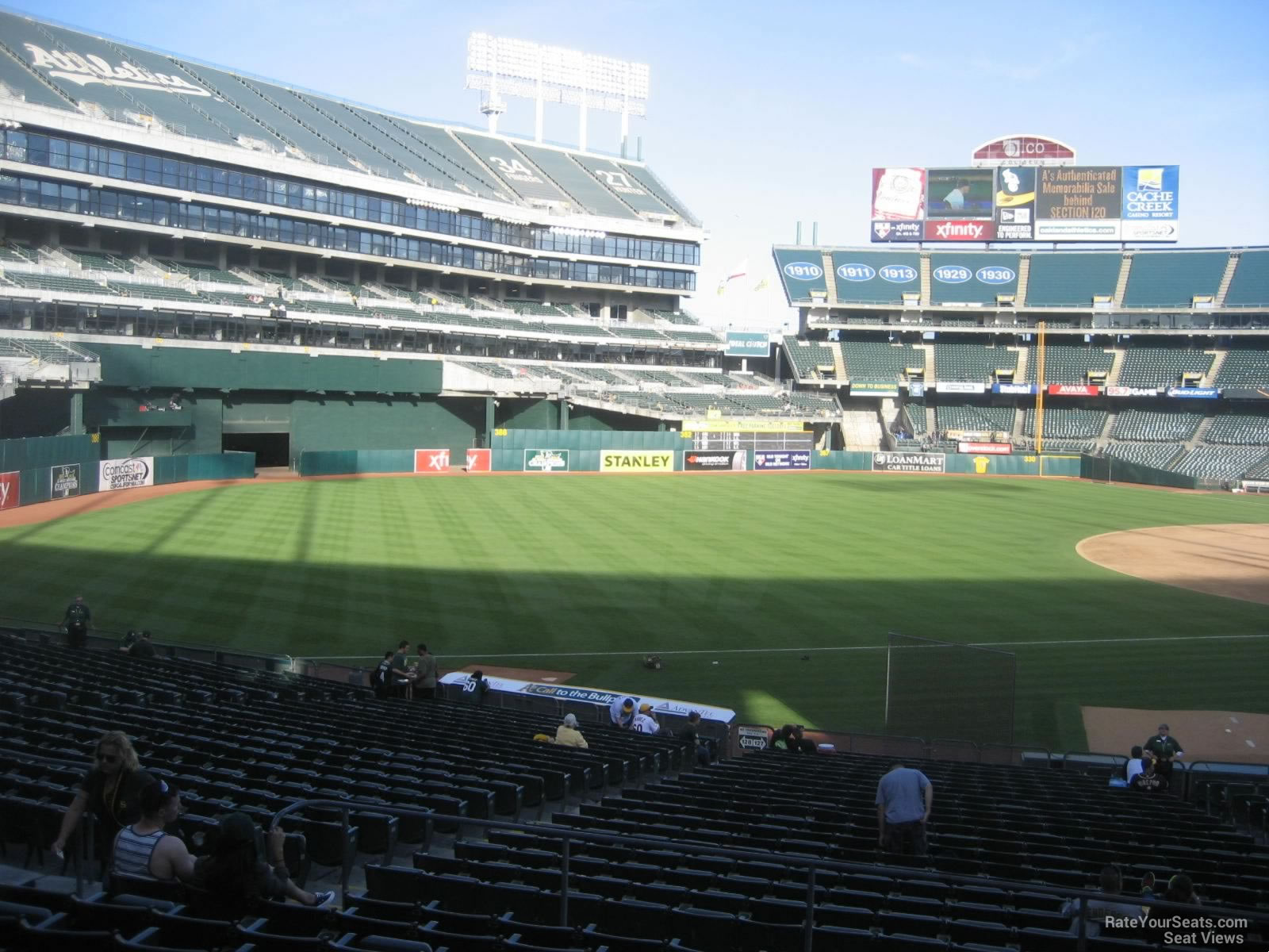 Oakland Coliseum Section 127 - Oakland Athletics - RateYourSeats.com