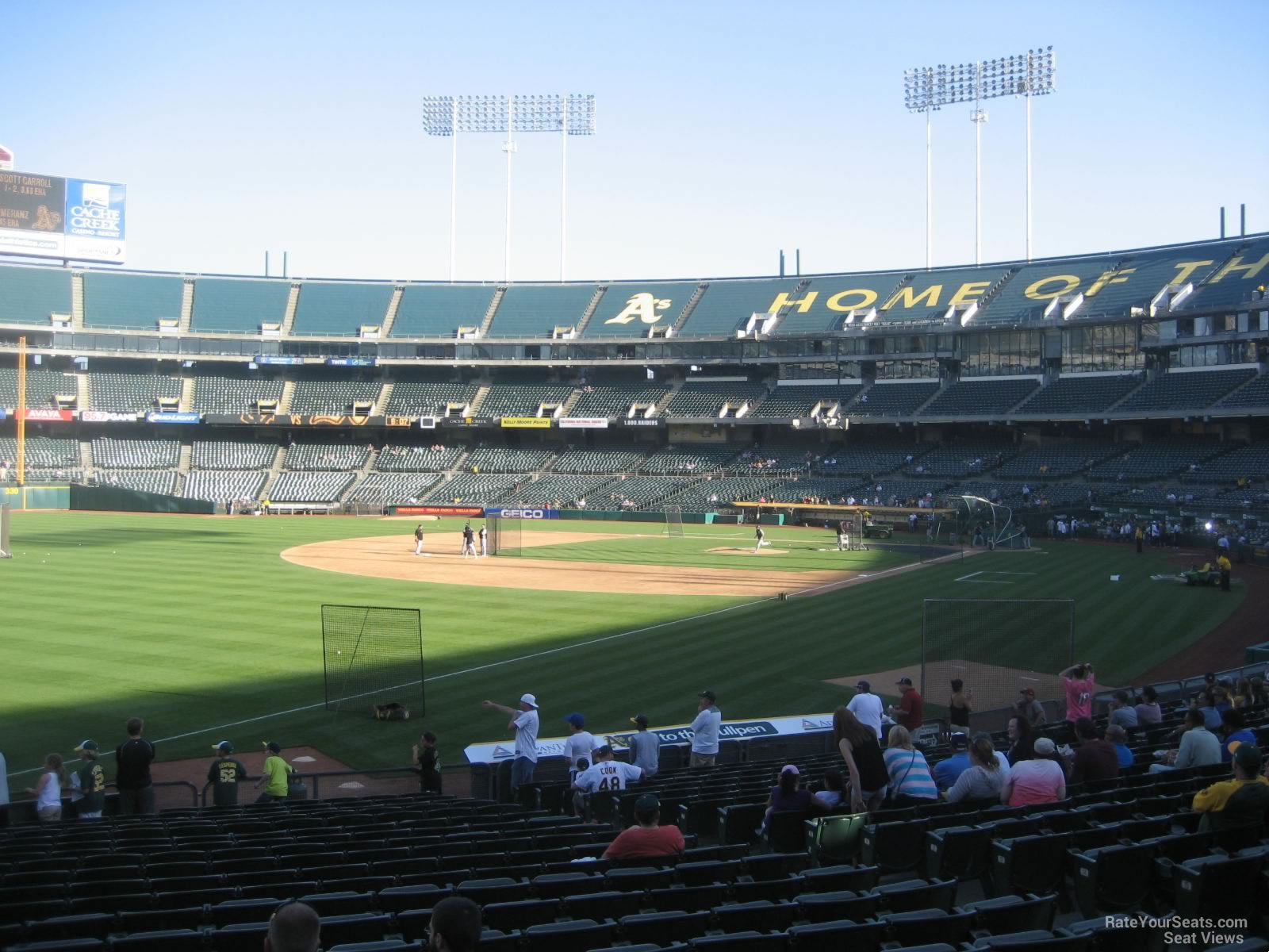 Oakland Coliseum Section 129 - Oakland Athletics - RateYourSeats.com