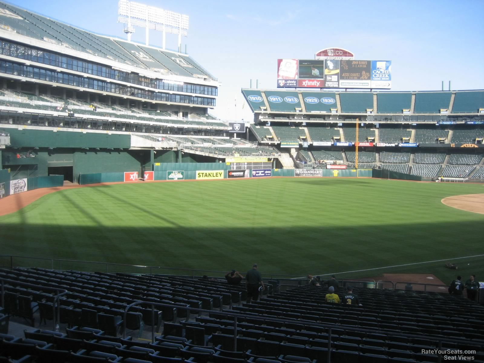 Oakland Coliseum Section 129 - Oakland Athletics - RateYourSeats.com