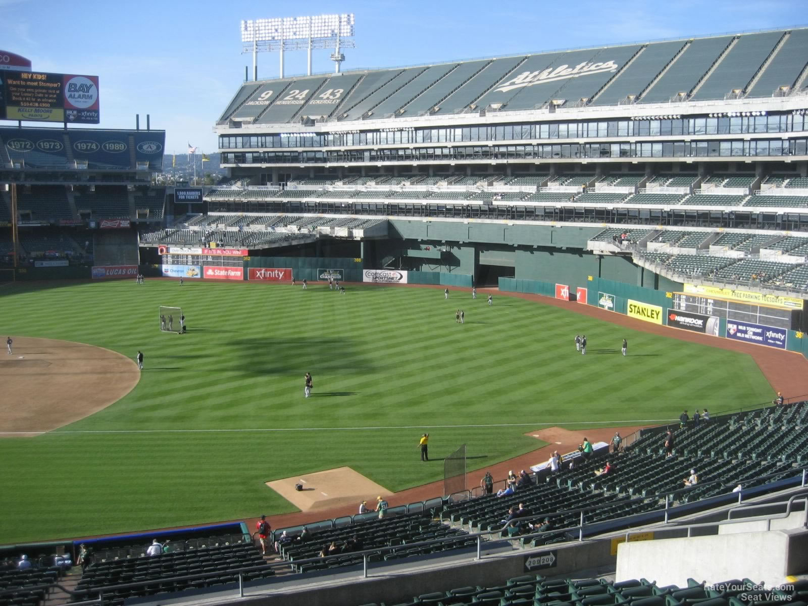 Oakland Coliseum Section 209 - Oakland Athletics - RateYourSeats.com