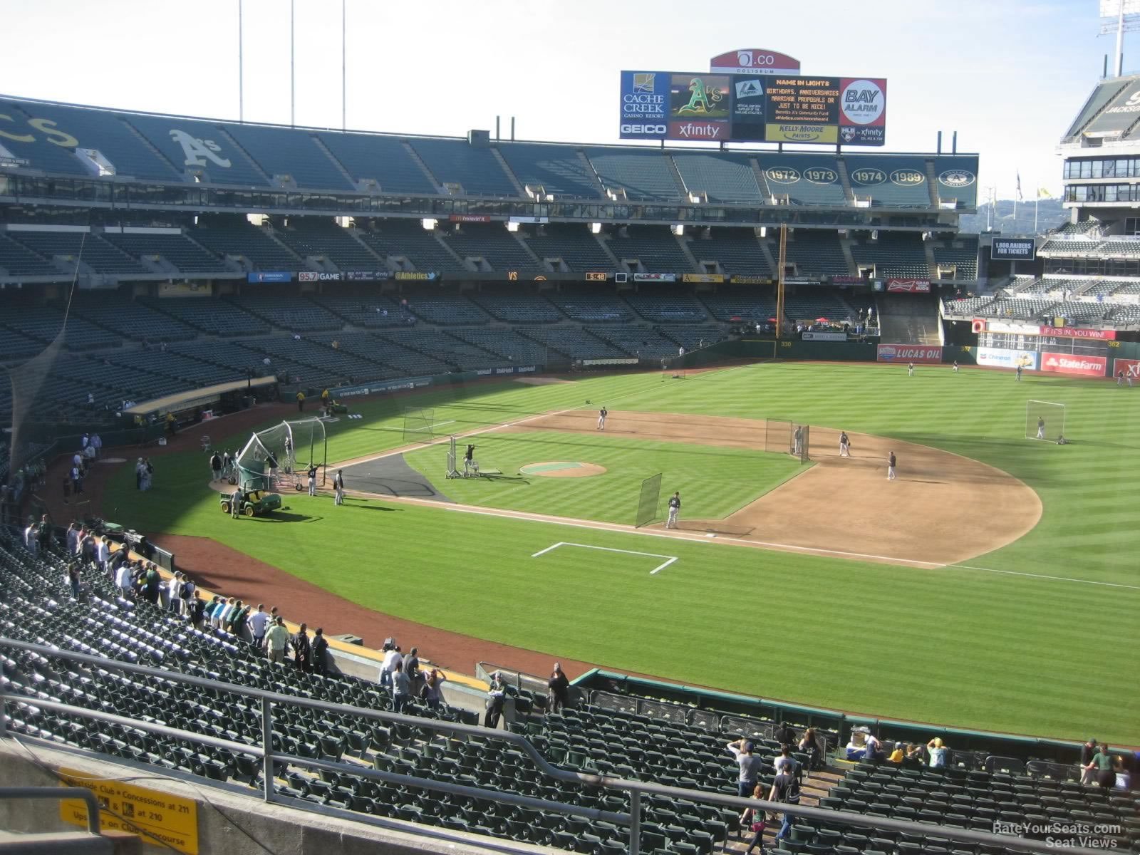 RingCentral Coliseum Section 210 - Oakland Athletics - RateYourSeats.com