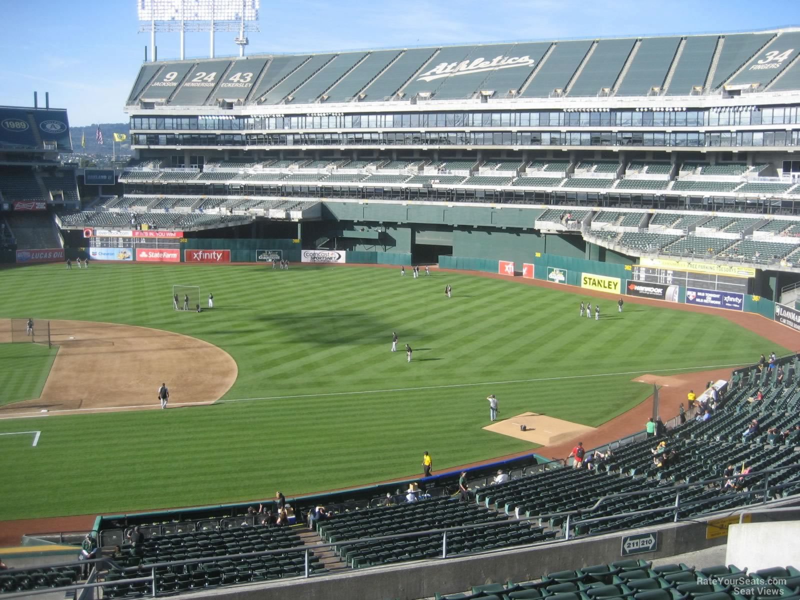 Oakland Coliseum Section 211 - Oakland Athletics - RateYourSeats.com