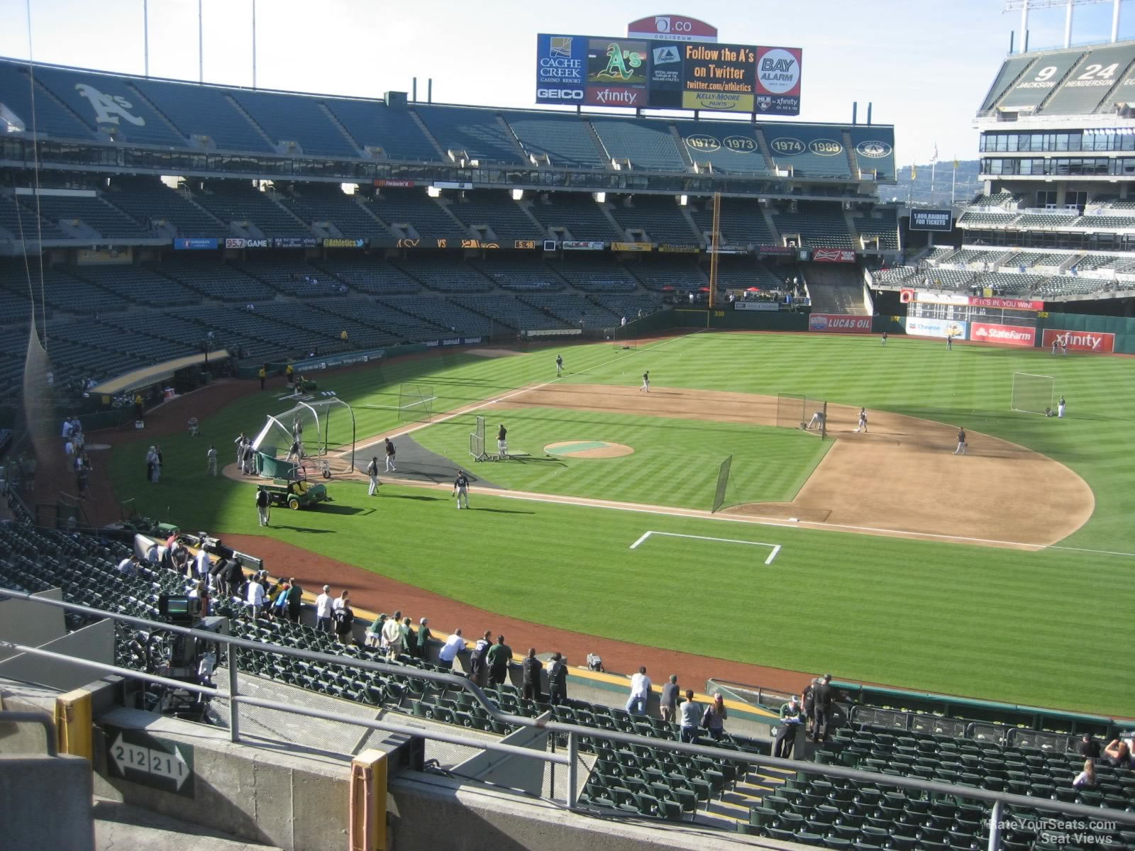 Oakland Athletics - Oakland Coliseum Section 211 - RateYourSeats.com