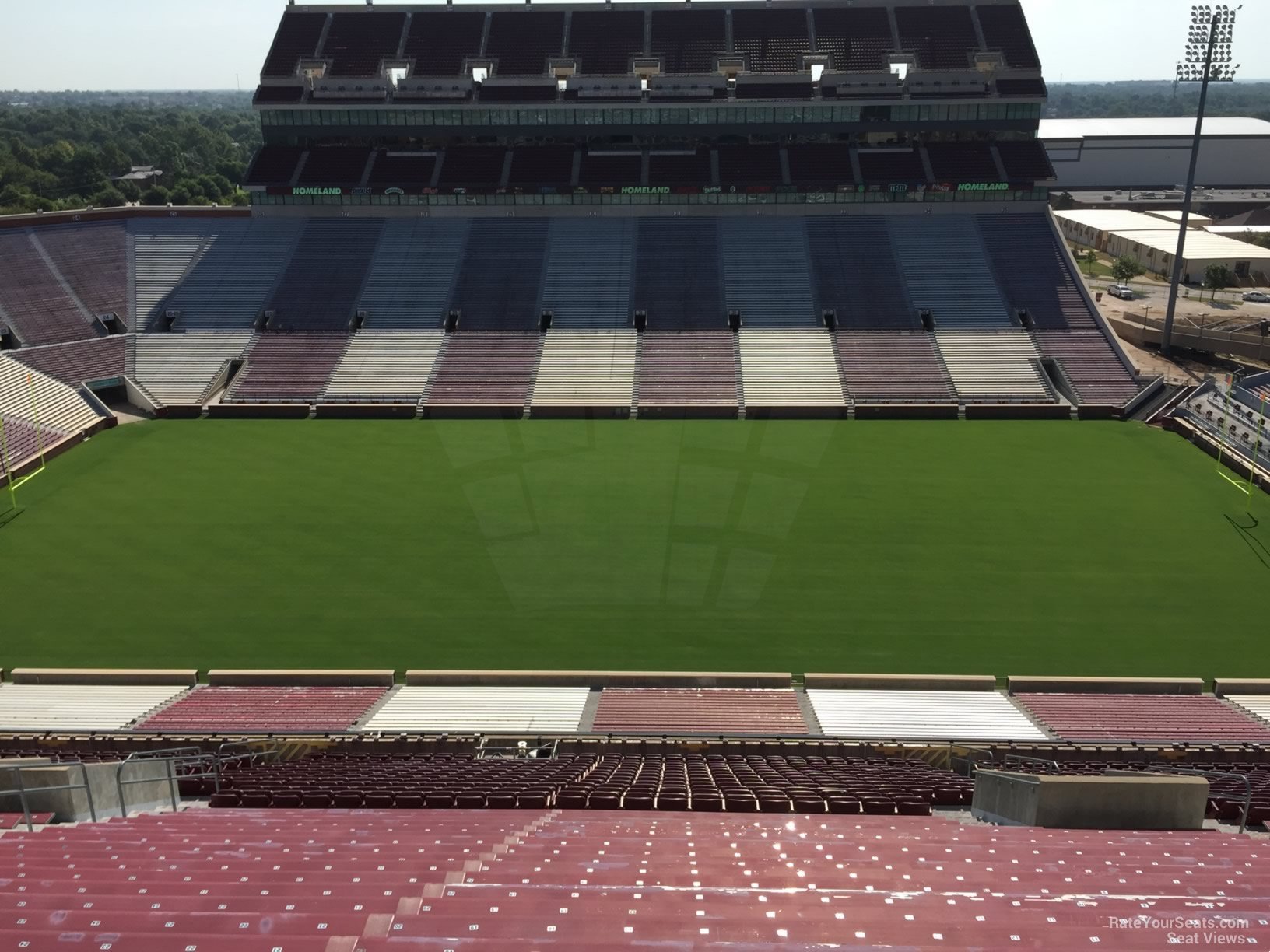 section 105, row 35 seat view  - oklahoma memorial stadium