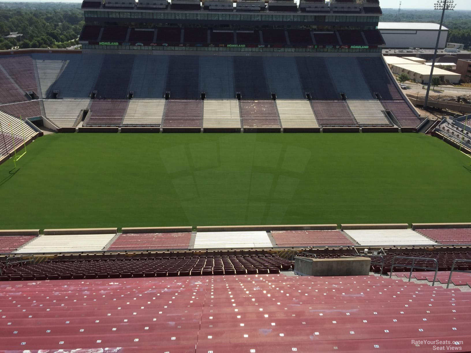 section 106, row 35 seat view  - oklahoma memorial stadium