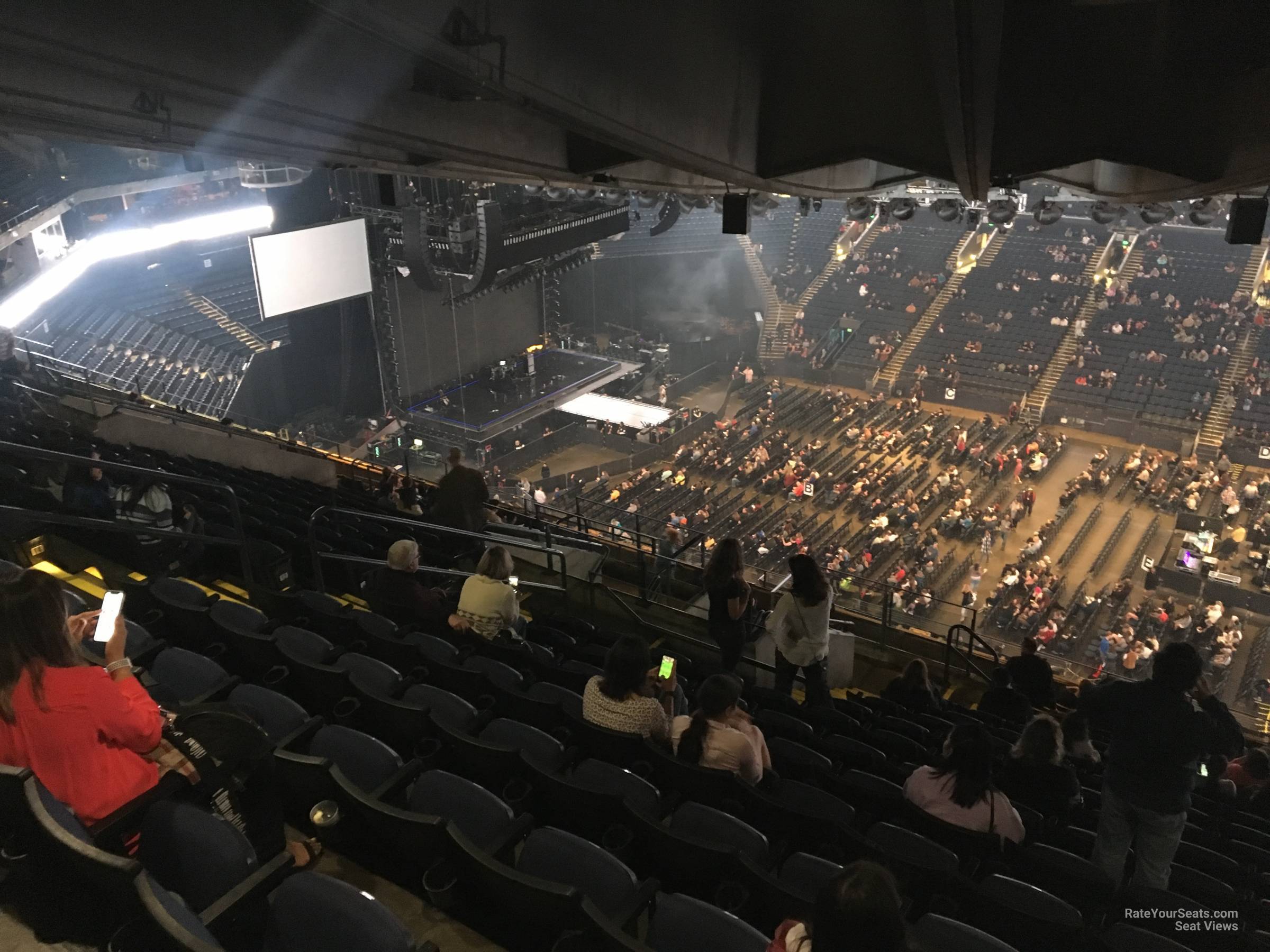 section 215, row 19 seat view  - oakland arena