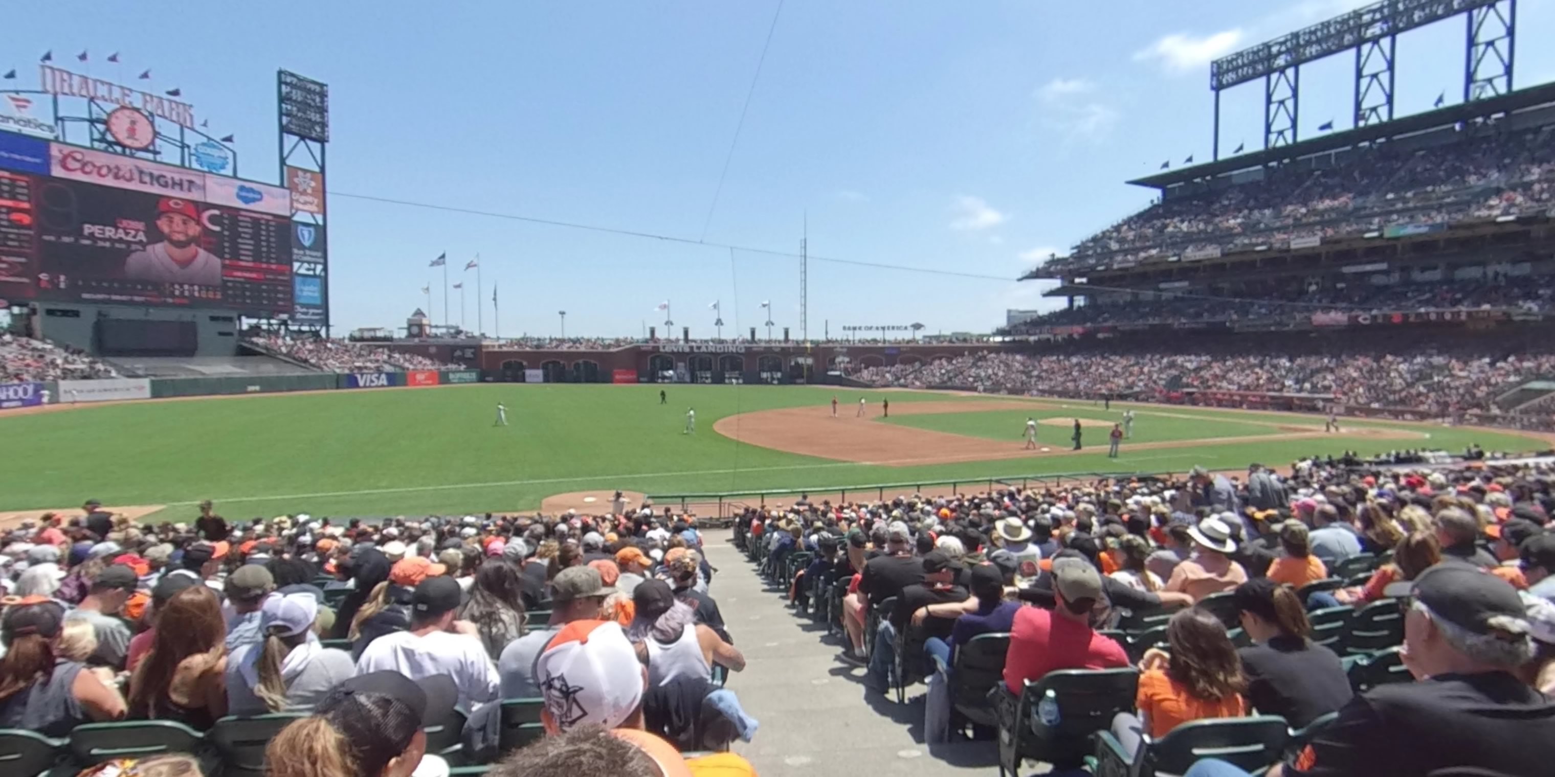 section 126 panoramic seat view  for baseball - oracle park