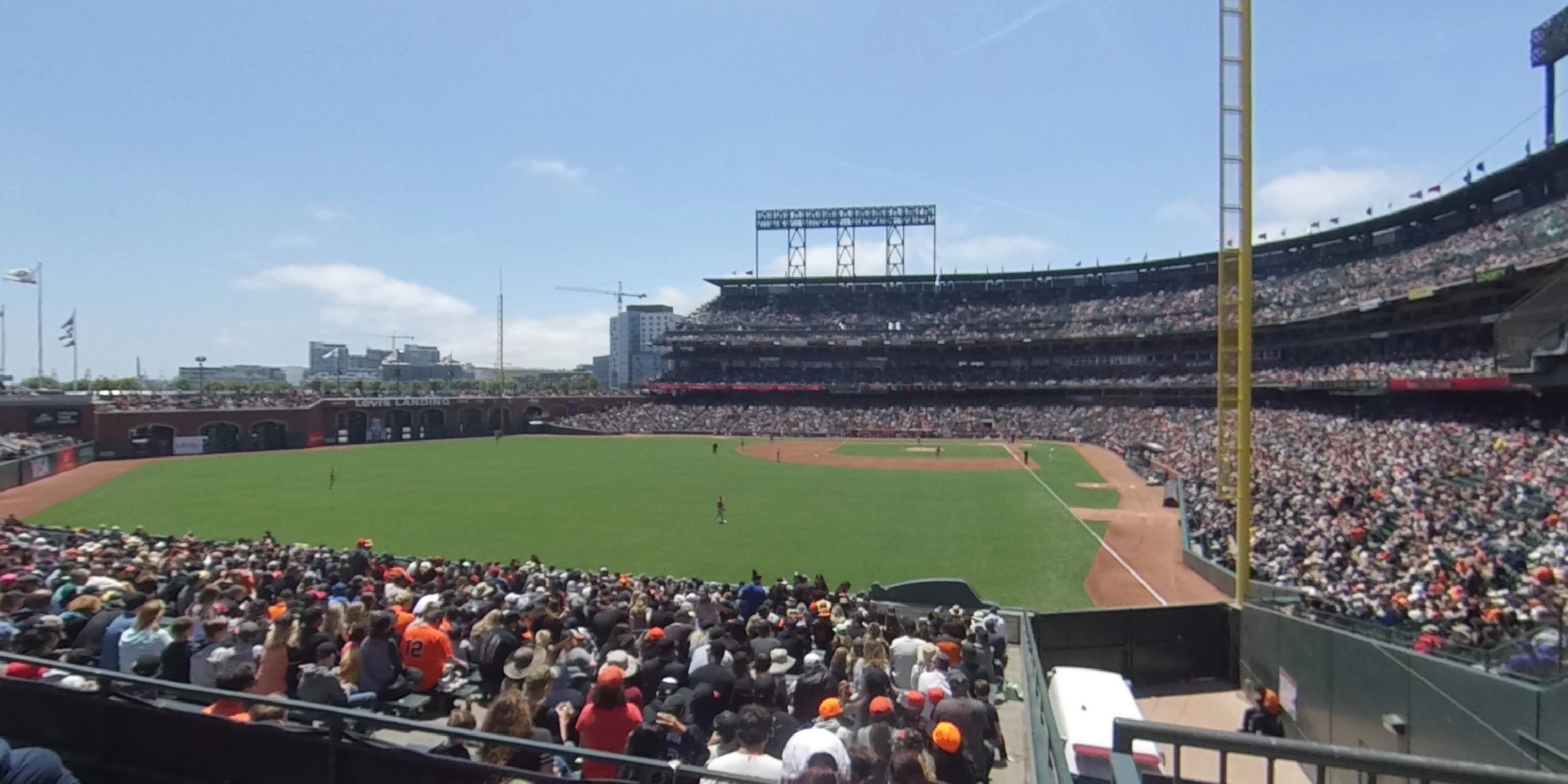 section 136 panoramic seat view  for baseball - oracle park