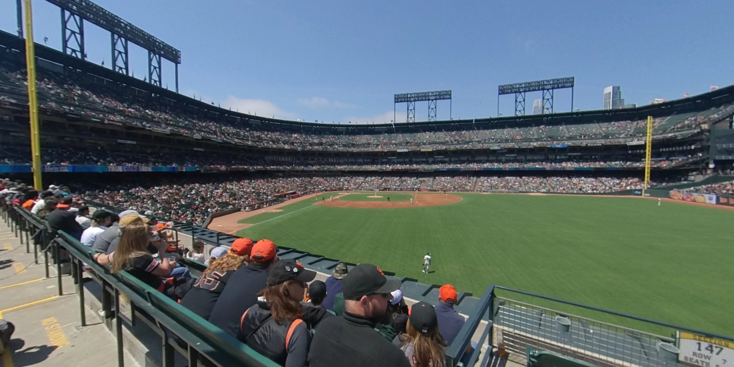 section 148 panoramic seat view  for baseball - oracle park