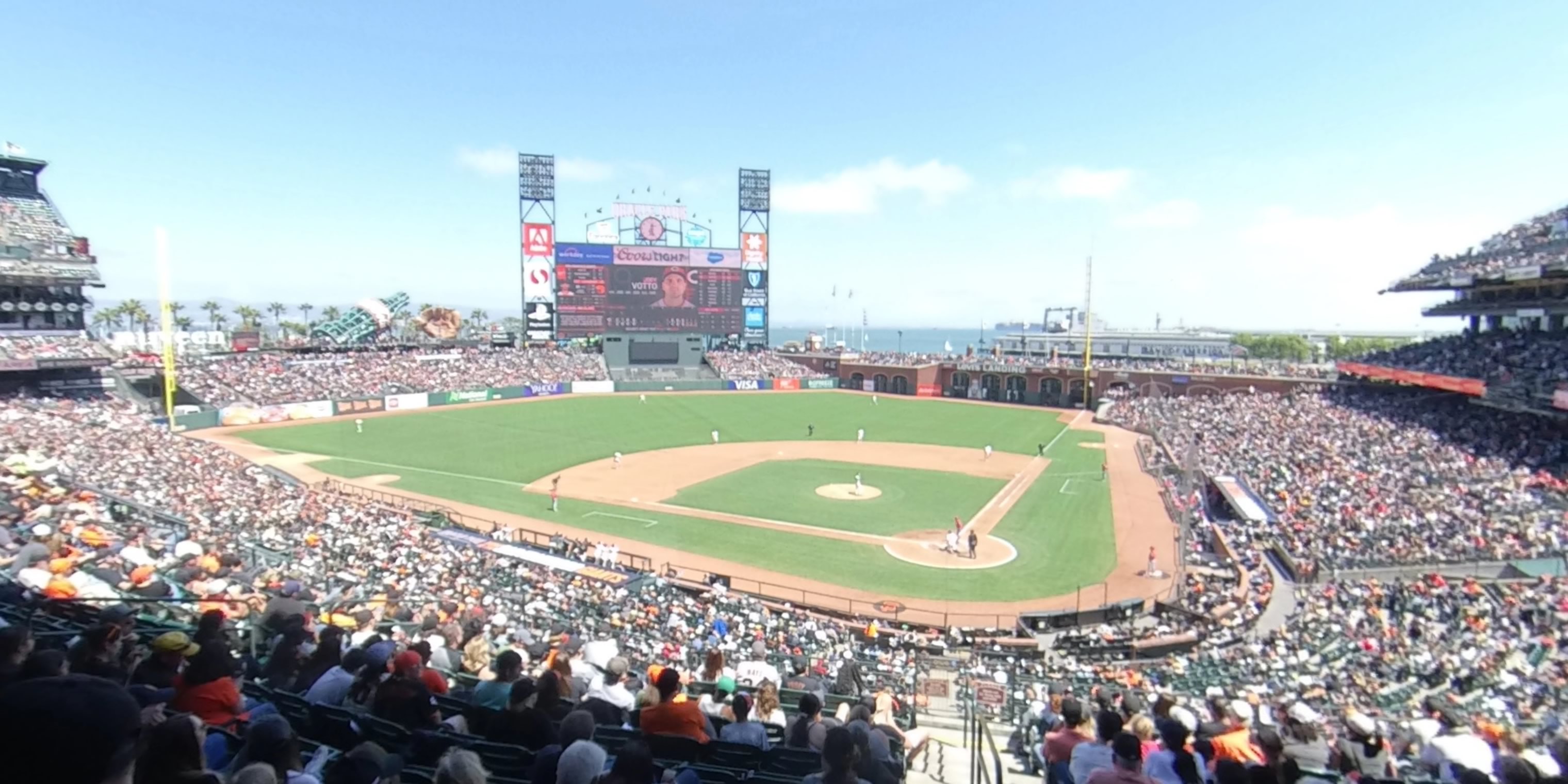 section 218 panoramic seat view  for baseball - oracle park