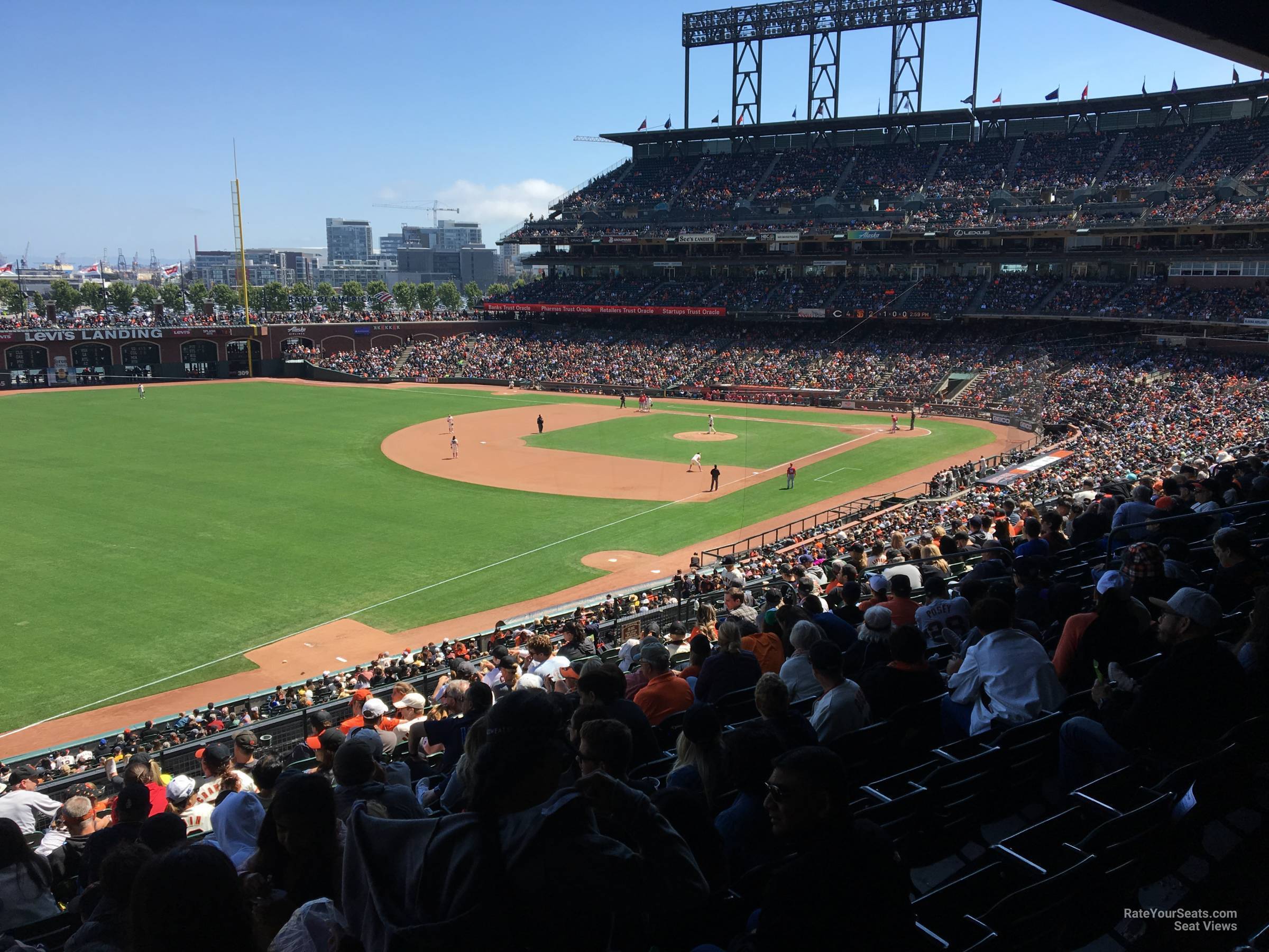 section 230, row i seat view  for baseball - oracle park