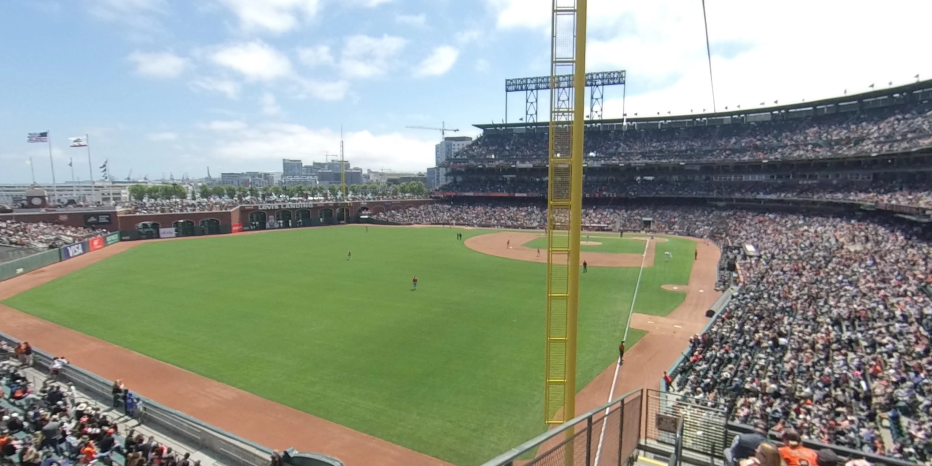 section 234 panoramic seat view  for baseball - oracle park