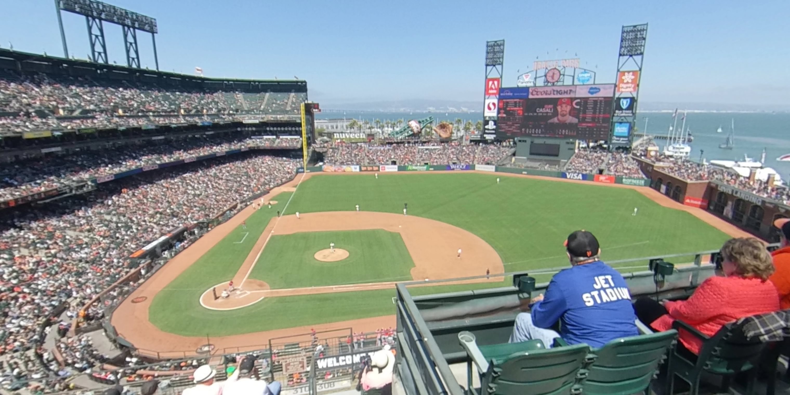 section 308 panoramic seat view  for baseball - oracle park