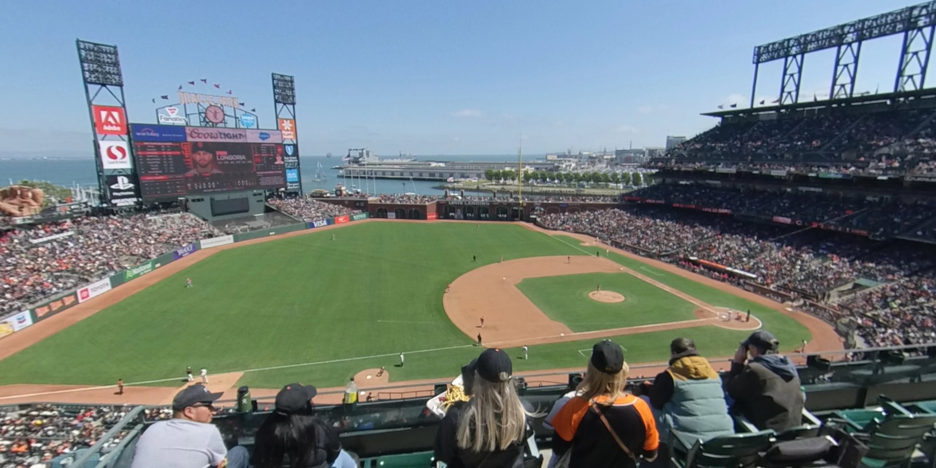 section 325 panoramic seat view  for baseball - oracle park