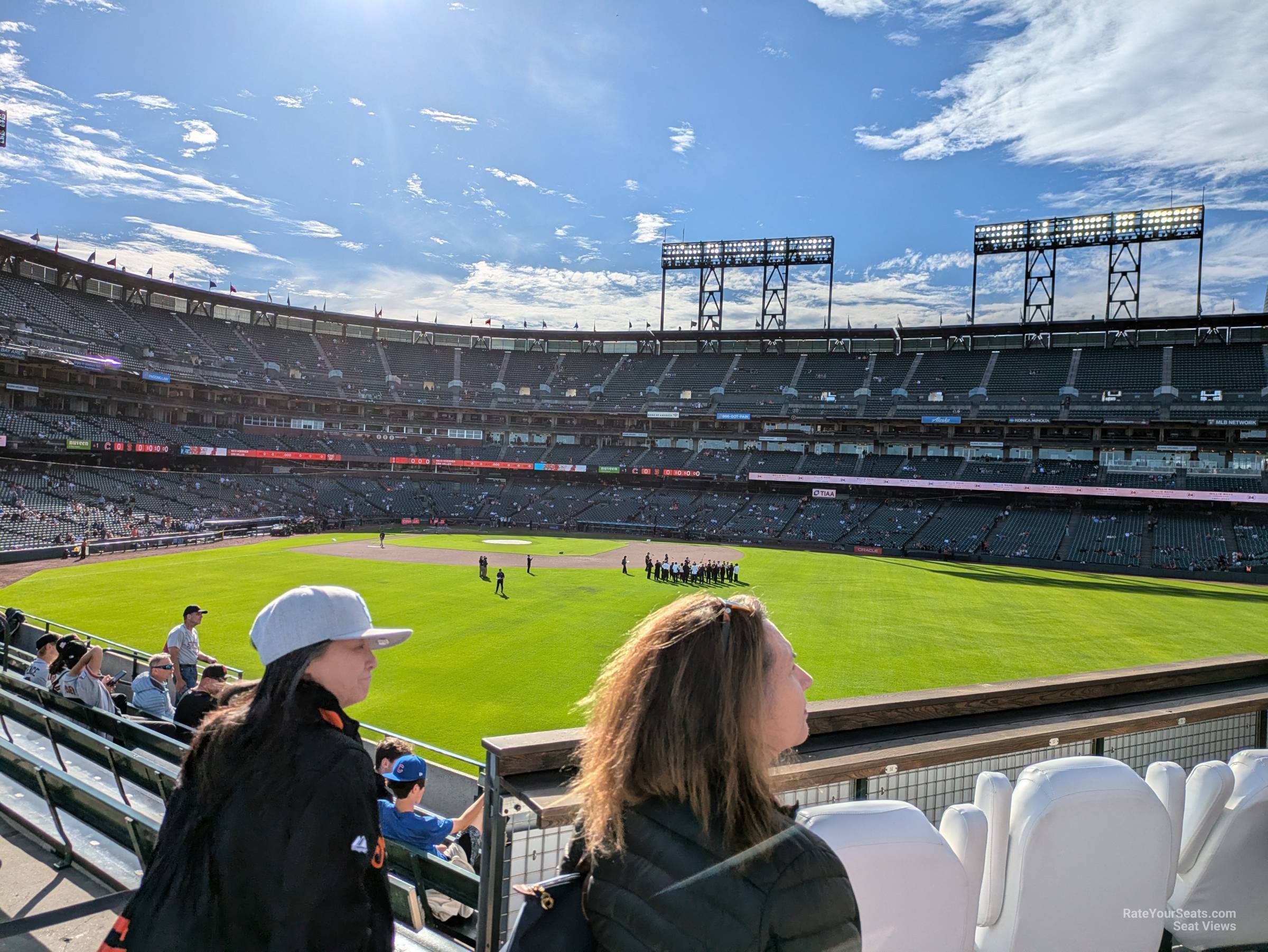 silver seats seat view  for baseball - oracle park